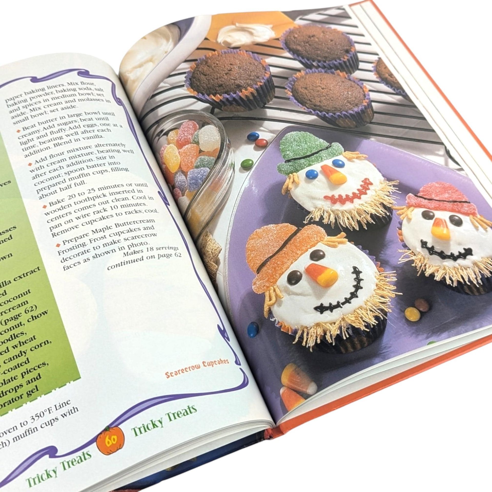 Vintage Halloween Cookbook Pair: 1998 Treats & 2000 Frightfully Fun Recipes, Family Halloween Baking, Holiday Celebrations, Spooky Gift