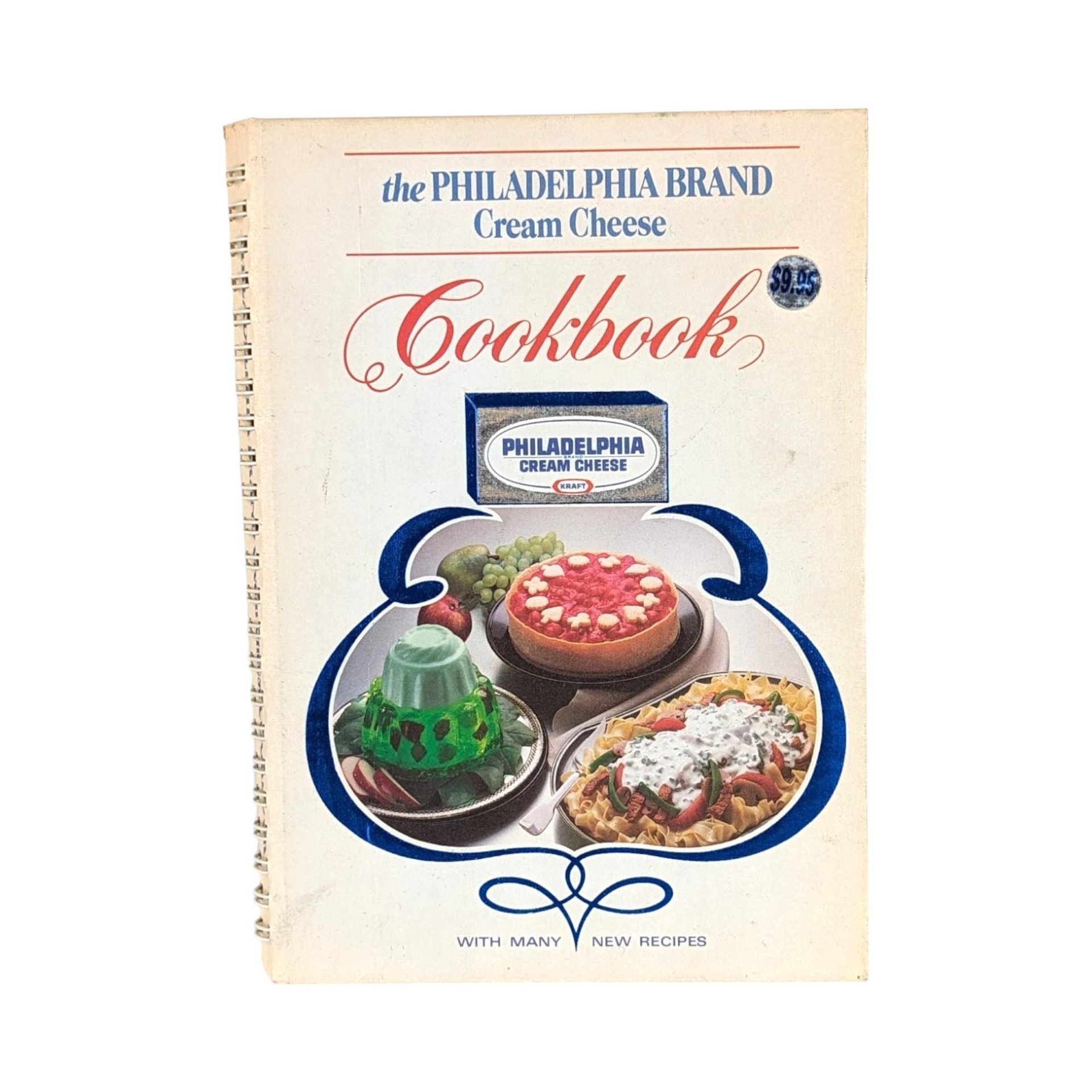 Vintage Philadelphia Cream Cheese Cookbook Pair - 1980s Recipes, Cheesecakes, Appetizers, Dips - Retro Kitchen Decor