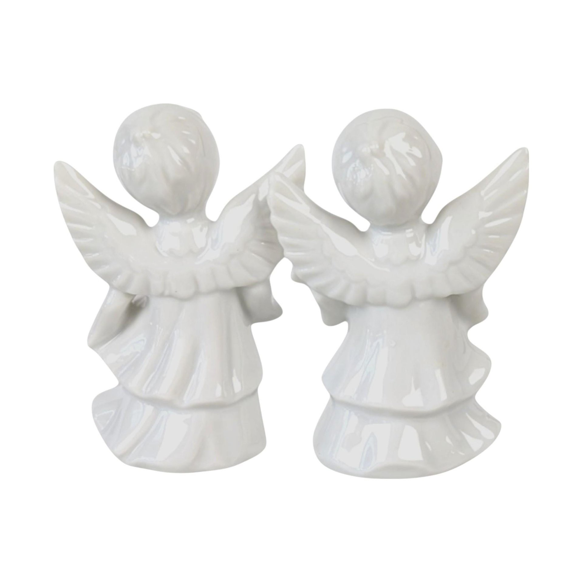 Vintage Angel Christmas Lot, Porcelain Cherub Figurine, Angel Ornament, Midwest Angels, Holiday Decor, Angel Collector Gift