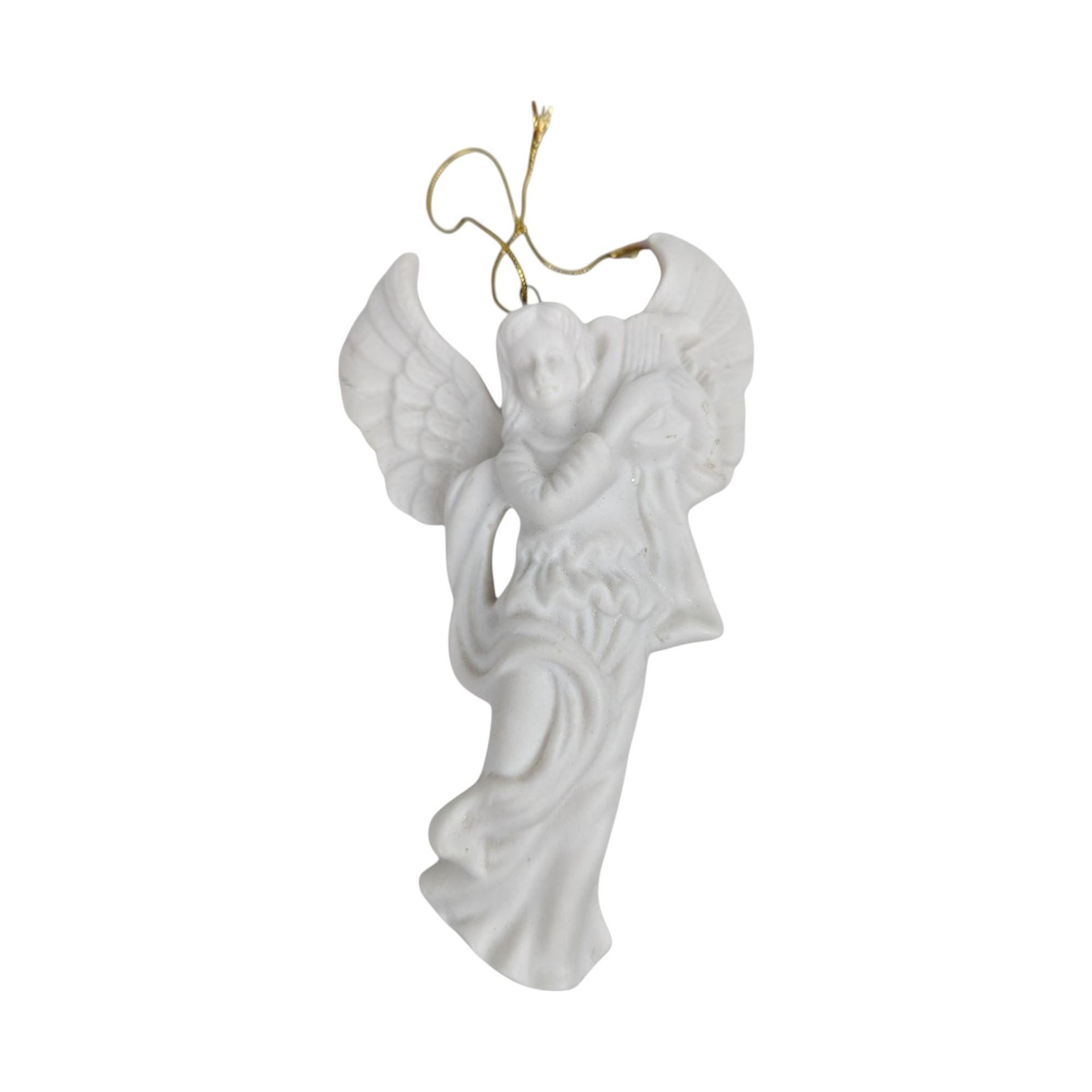 Vintage Angel Christmas Lot, Porcelain Cherub Figurine, Angel Ornament, Midwest Angels, Holiday Decor, Angel Collector Gift