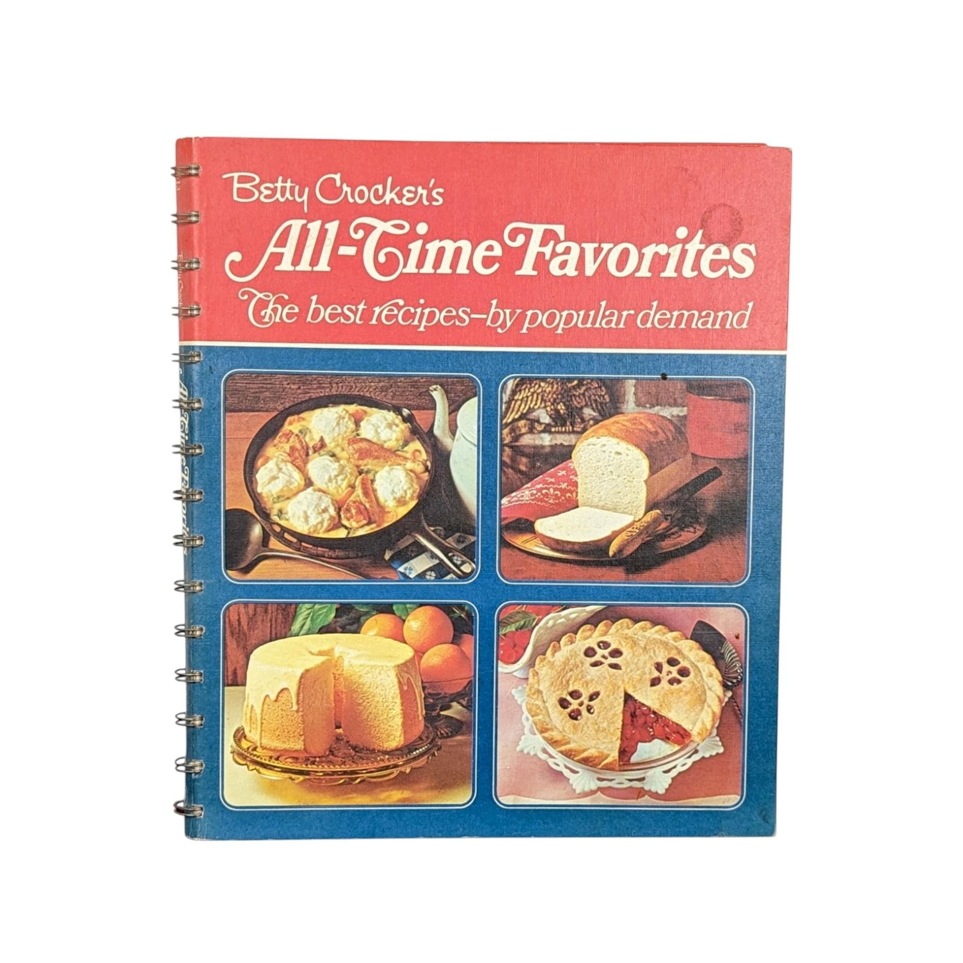 Vintage Betty Crocker Cookbook Trio, 1984 Buffets, 1974 All Time Favorites, 1996 New Cookbook, Collectible Recipes