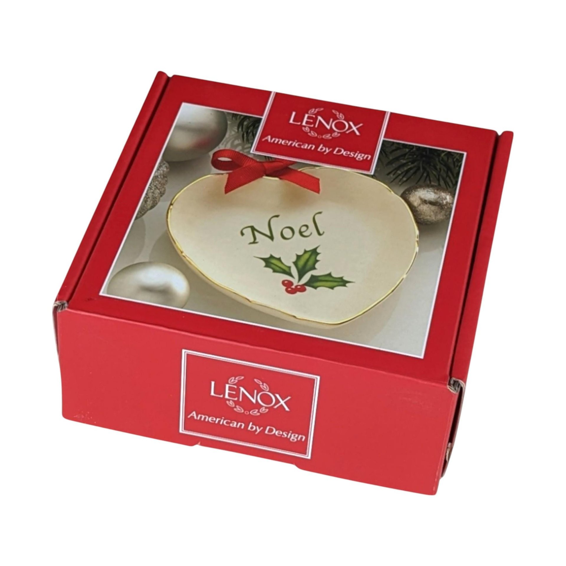 Vintage Lenox Christmas Set, Noel Heart Dish, Angel Violin Ornaments, Snowflake Ornament, Holiday Decor