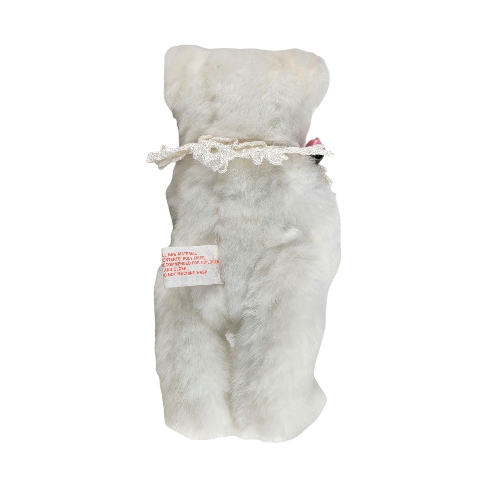 Vintage White Teddy Bears, Joan Chesney Jointed Bear, Berkeley Designs Floral Bear, Collectible Plush Toys, Gift for Collector