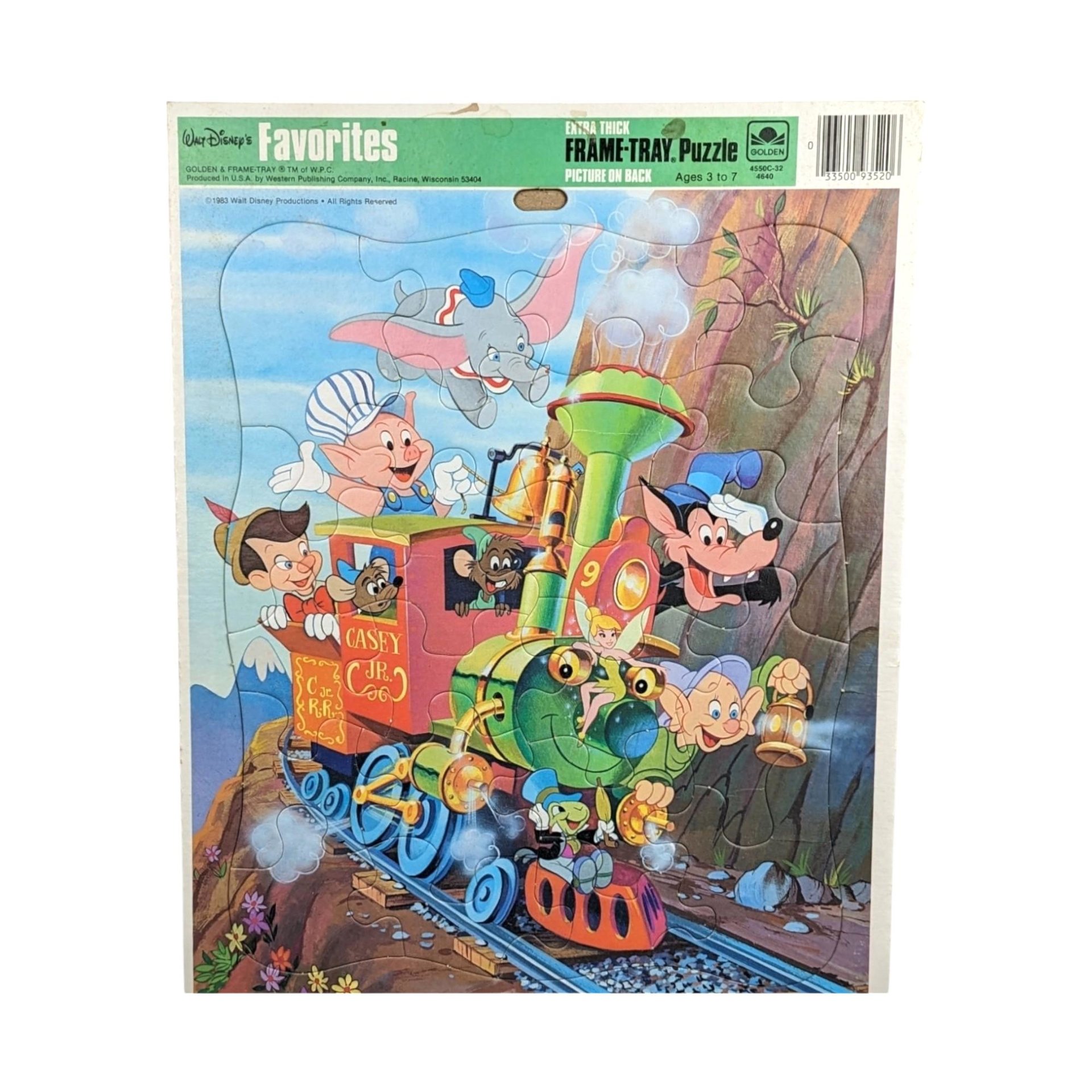 Vintage Cartoon Character Jigsaw Puzzle Lot - Yosemite Sam, Woody Woodpecker, Disney, Jaymar - 1952-1976