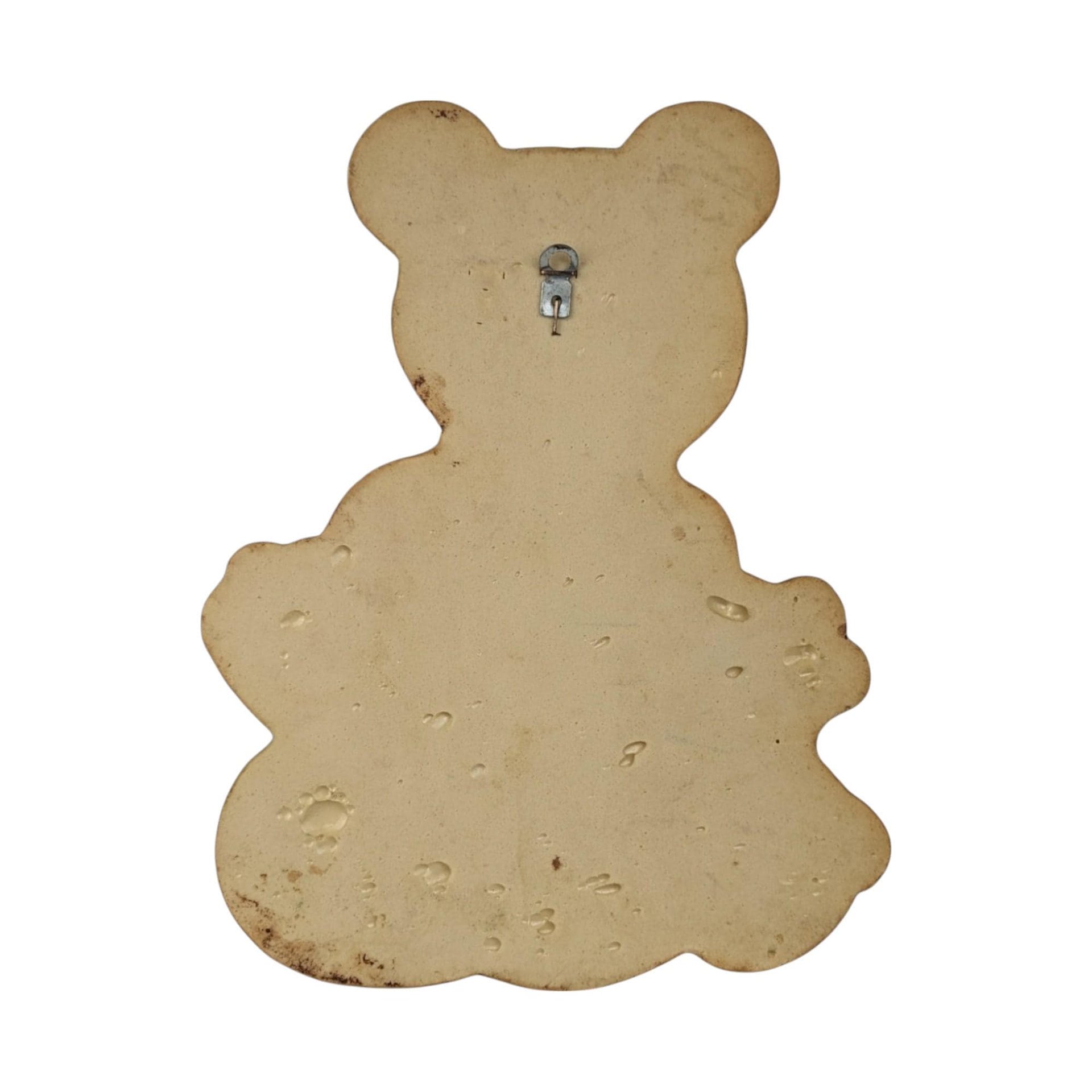 Vintage Foamcraft Patchwork Teddy Bear Wall Hanging: Nursery Decor