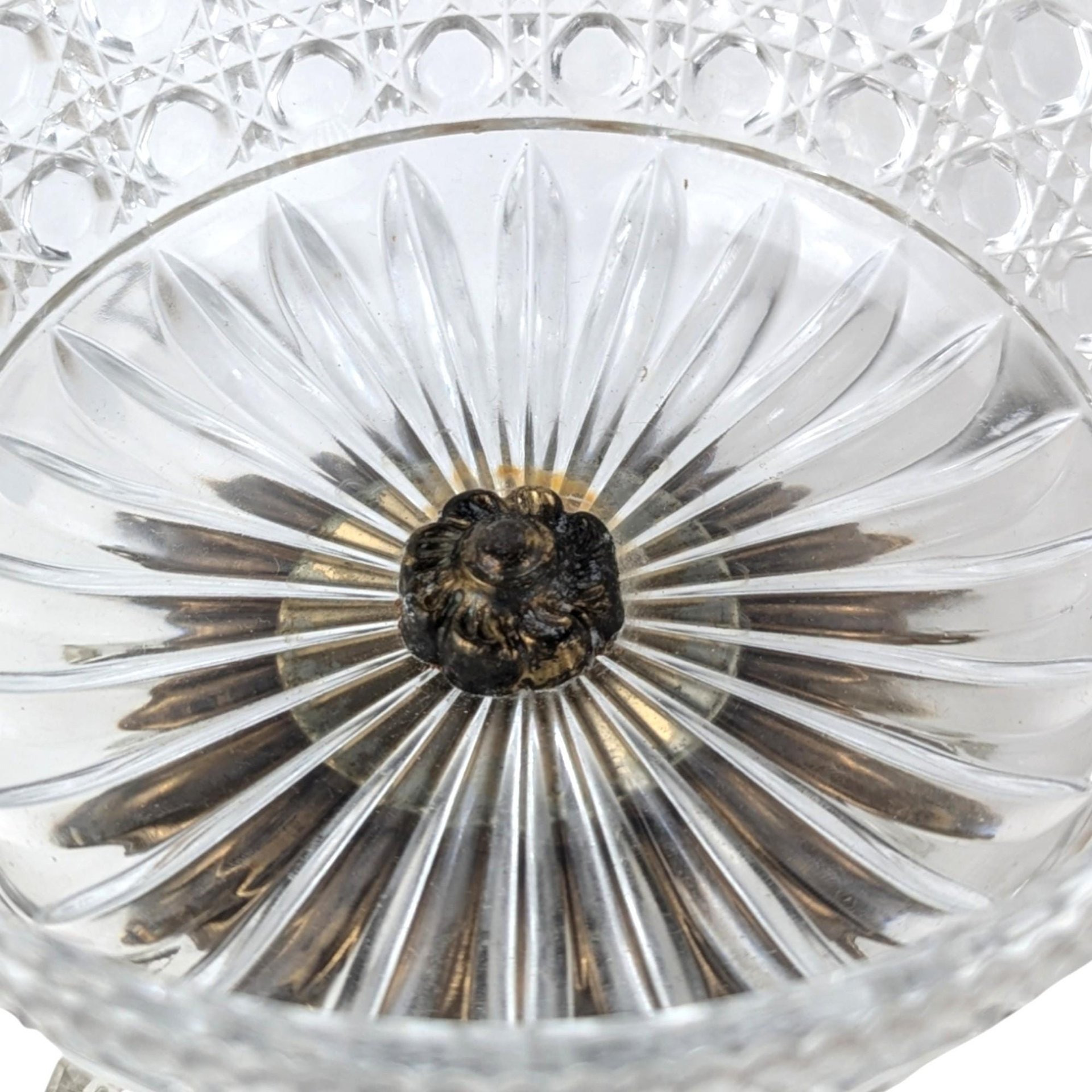 Vintage Crystal and Marble Candy Dish, Covered Candy Bowl, Italian Marble Base, Crystal Candy Jar, Elegant Home Decor, Gift for Hostess