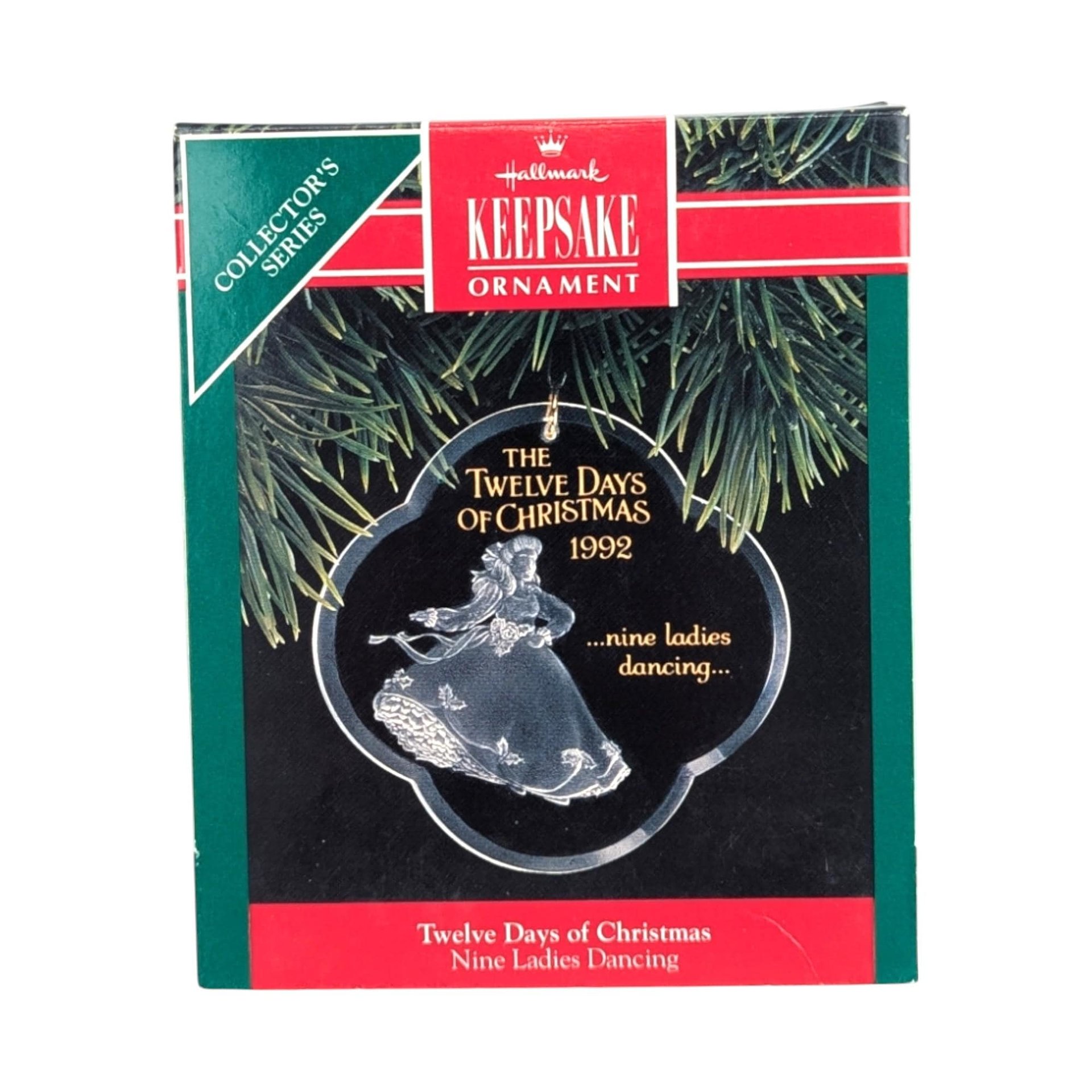 Vintage Hallmark 9 of the 12 Days of Christmas Ornament Lot - 90s Acrylic Keepsake Ornaments with Boxes