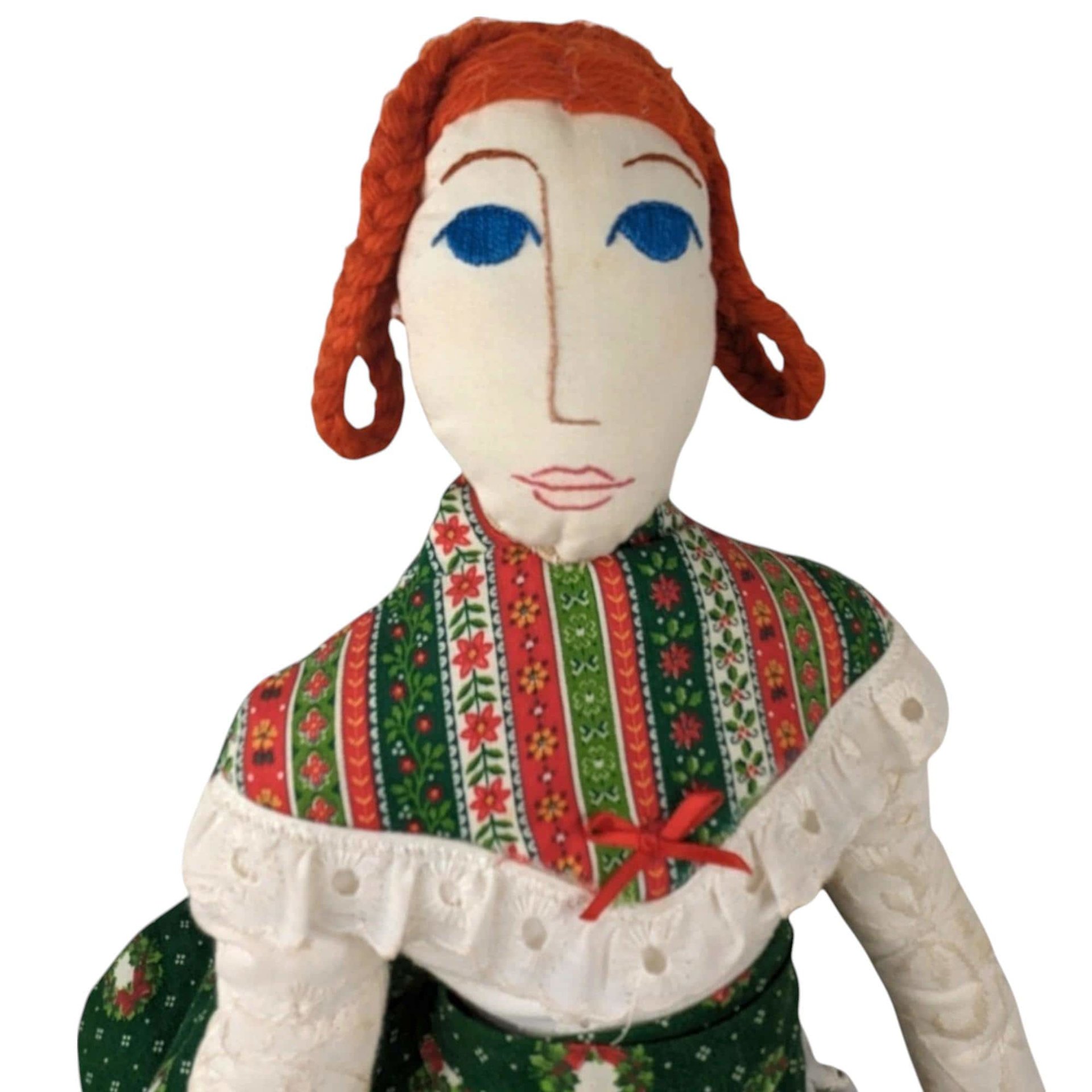 Handmade 25" Cloth Doll | Vintage Fabric Doll | Collectible Doll | Handmade Toy | Gift for Doll Collector