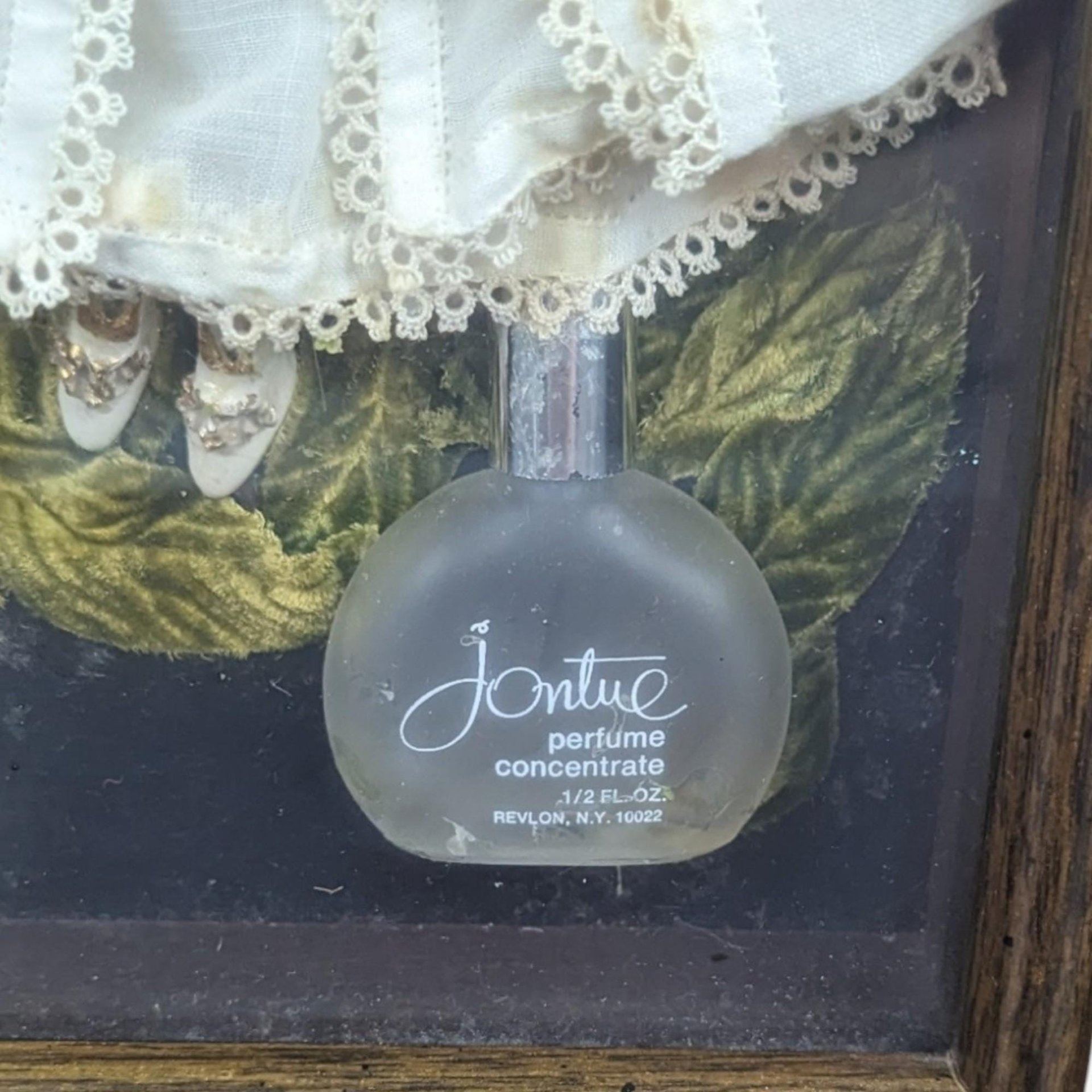 Vintage Shadow Box Collage | Perfume Theme | Romantic Art | Antique Ephemera | Wall Decor