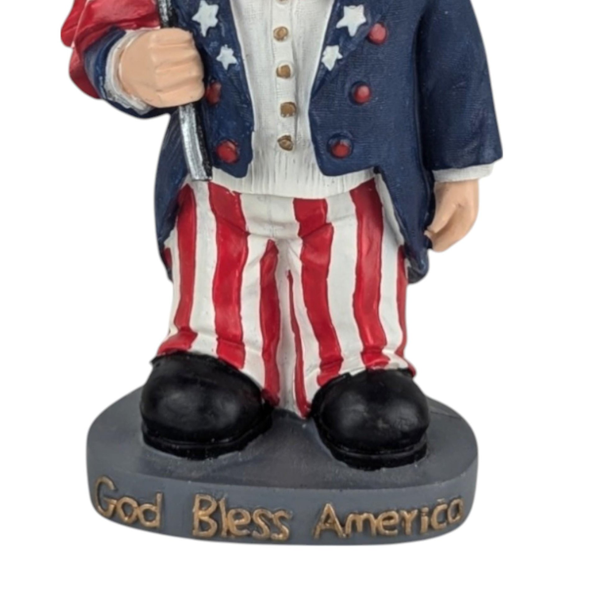 Vintage The Outfield Uncle Sam Wobble Doll, Patriotic Decor, Americana Figurine, Collectible Doll,  Hand-Painted, Unique Gift