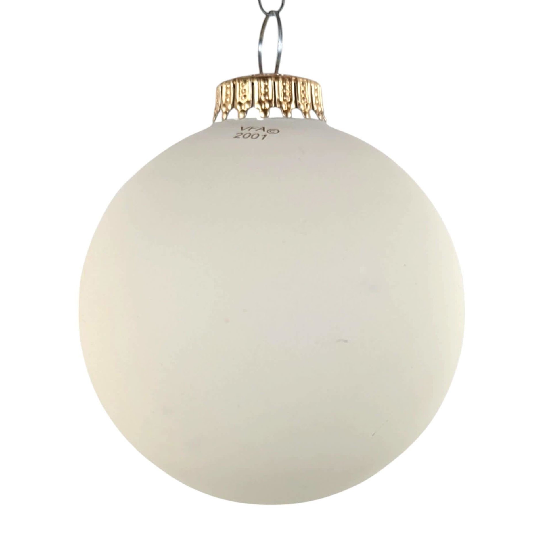 2001 Vaillancourt Folk Art Poinsettia Glass Ornament, Vintage Christmas Ornament, Hand-Painted, Holiday Decor, Collectible Ornament