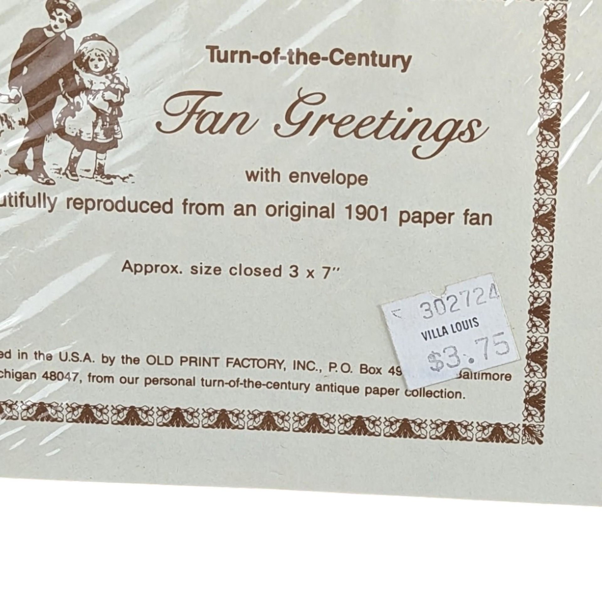 Vintage Teleflora Teapot & 1901 Paper Fan Card: Collectible Home Decor Set