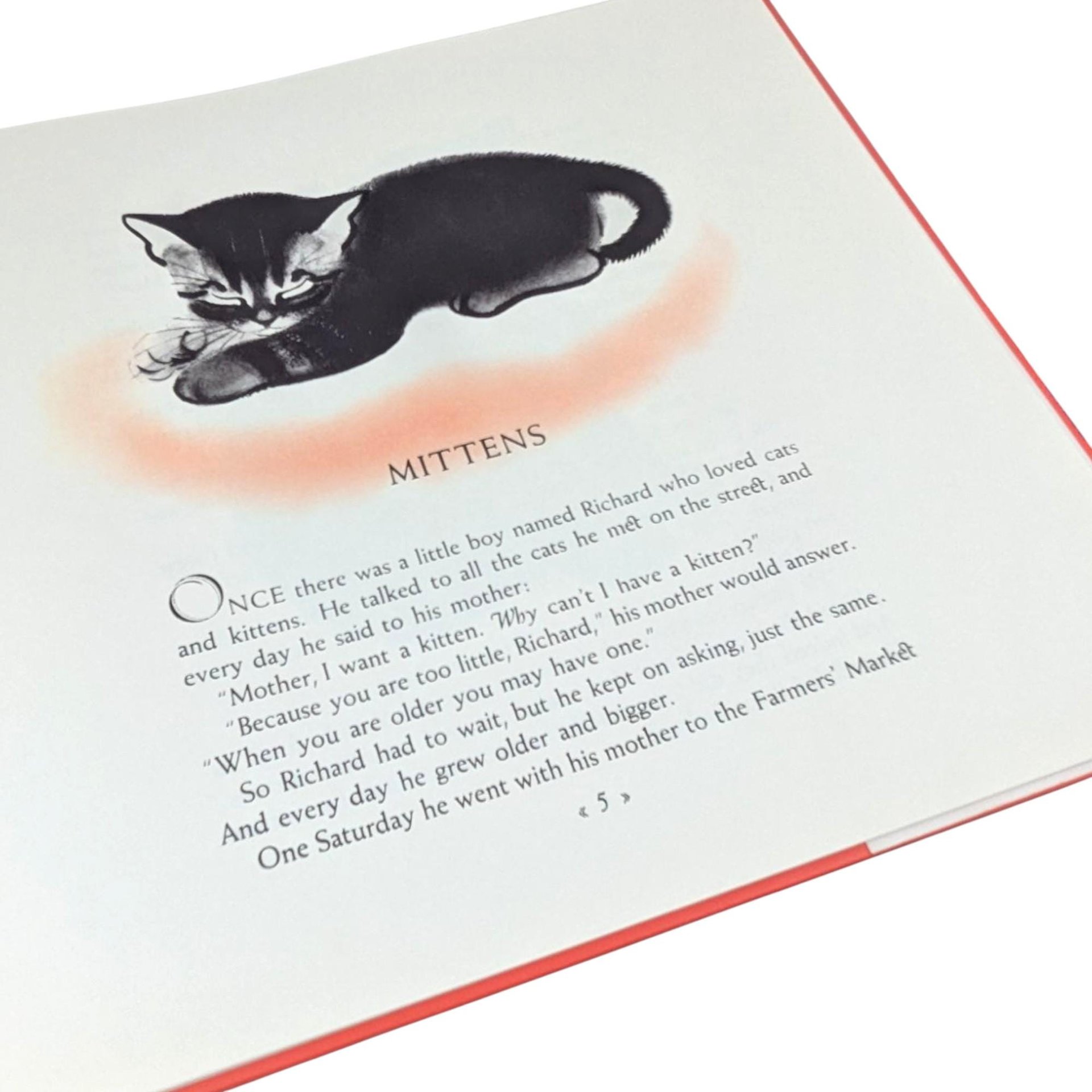 Vintage 1998 Mittens Book by Clare Turley Newberry, Caldecott Honor, Hardcover Children's Book, Cat Lover Gift
