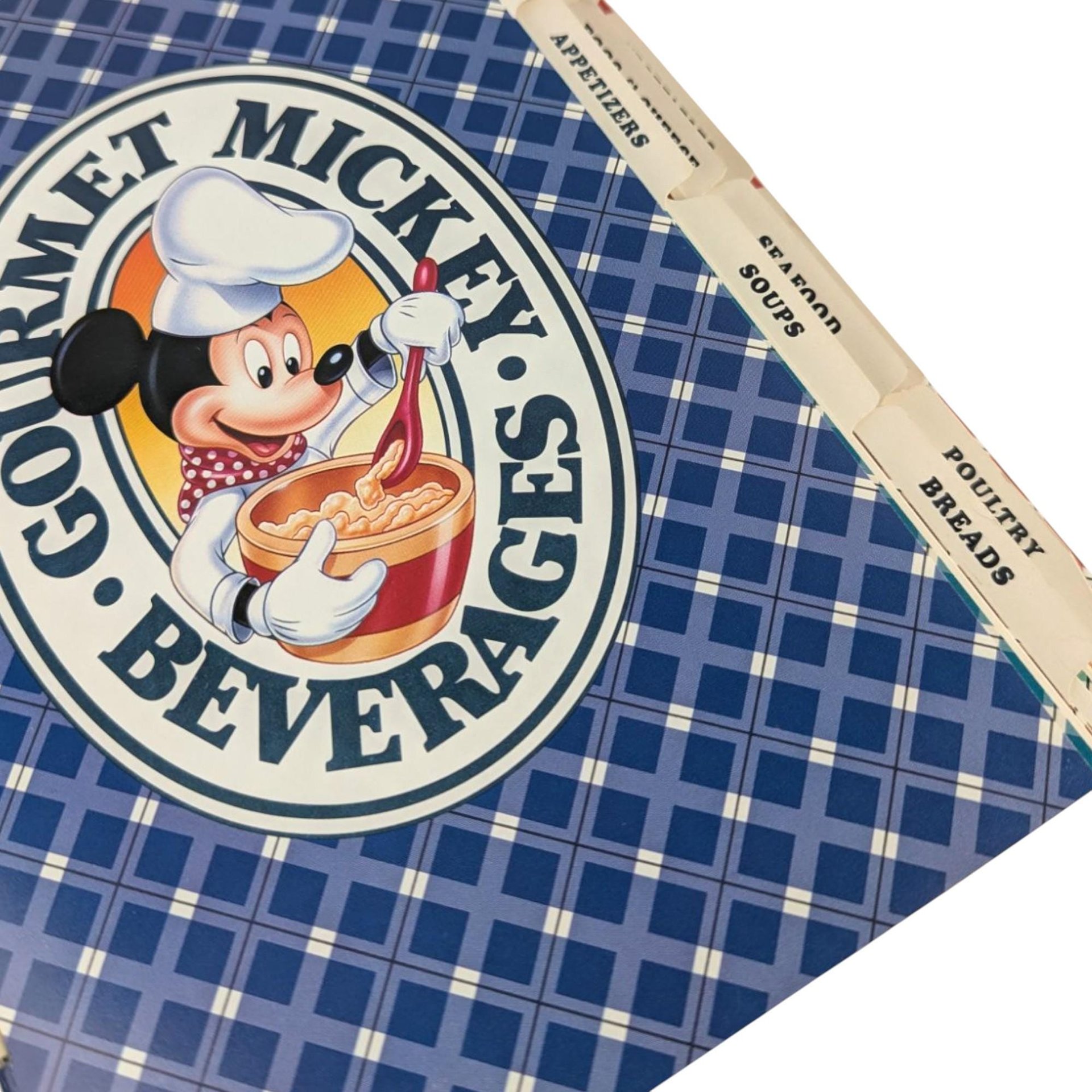 Cooking with Mickey Cookbook Pair, Around Our World and Volume 2, Disney Recipe Books, Softcover & Hardcover