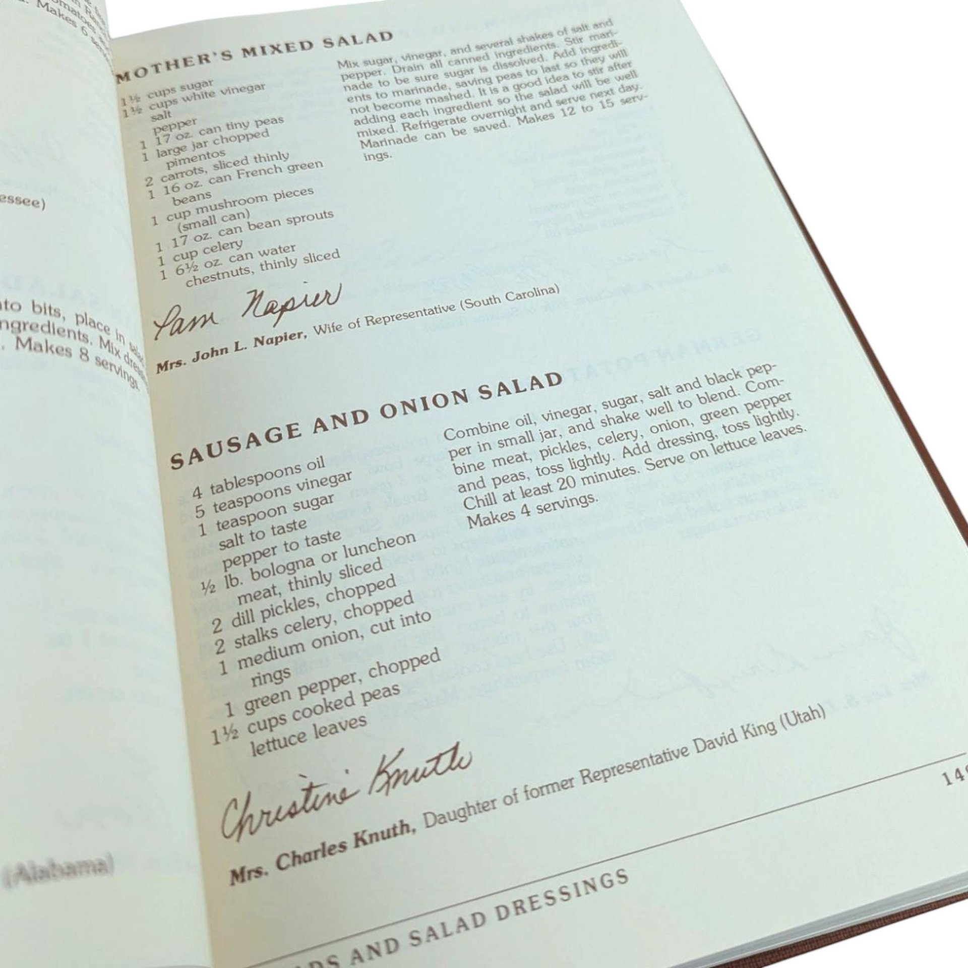 1982 The Congressional Club Cook Book, Hardcover, Washington D.C. Culinary History