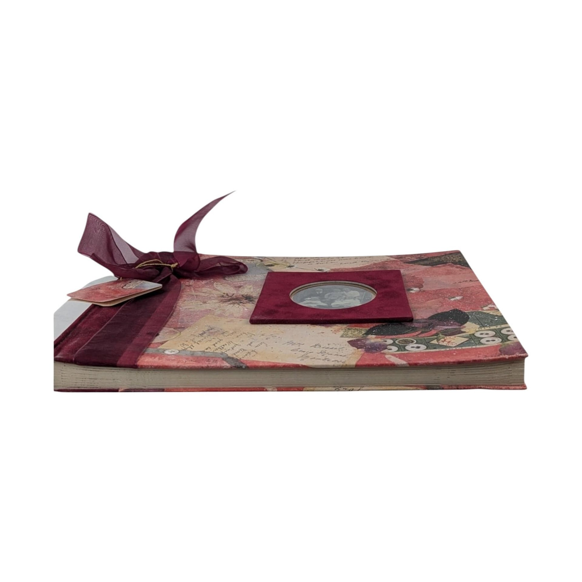 2001 New Seasons Victorian Family Keepsake Memory Book, 12x12 Photo Album Scrapbook, Holds Variety of Photos, Vintage Memory Book