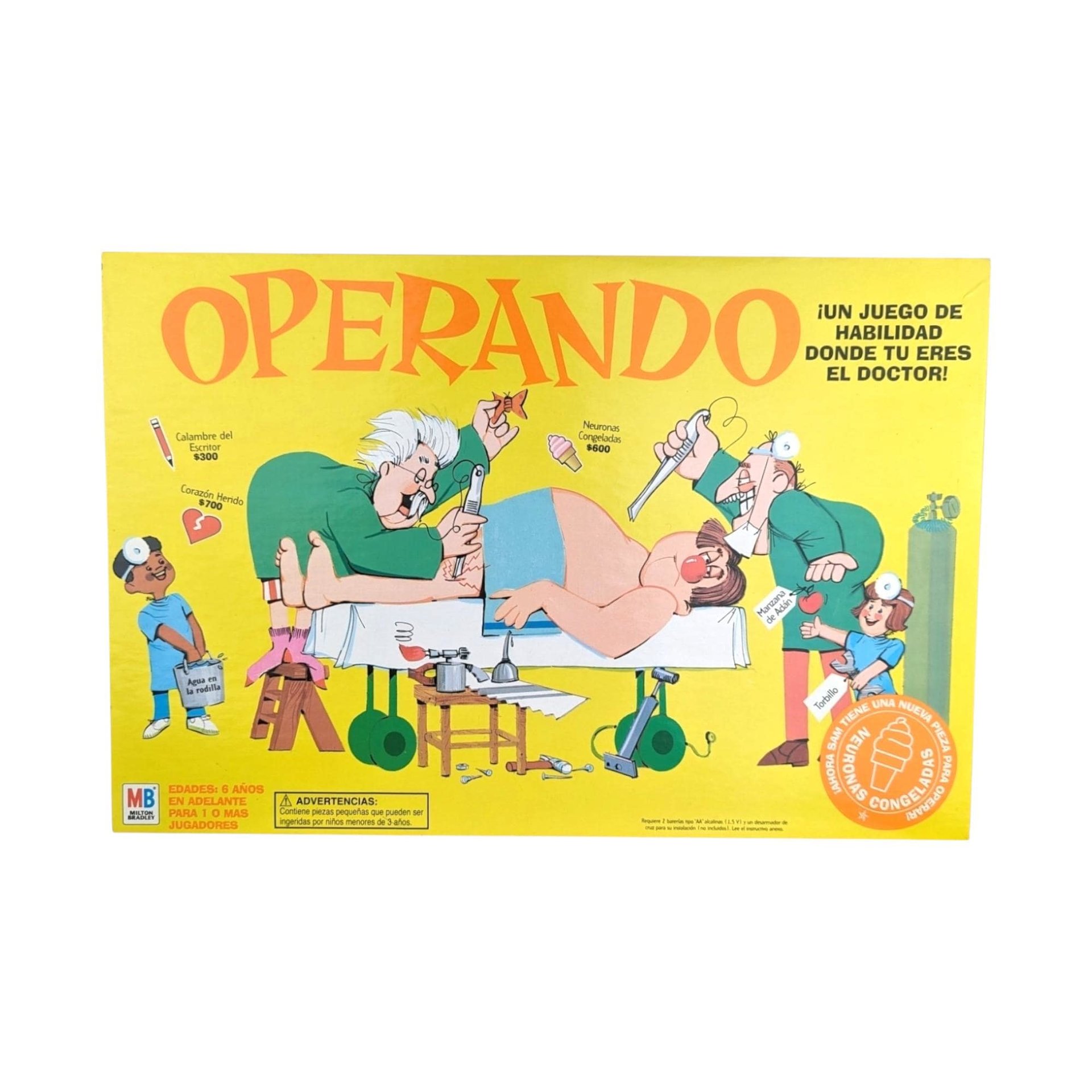 2004 Milton Bradley Operando Spanish Edition | Vintage Operation Game | Classic Board Game | Kids Game | Family Game Night