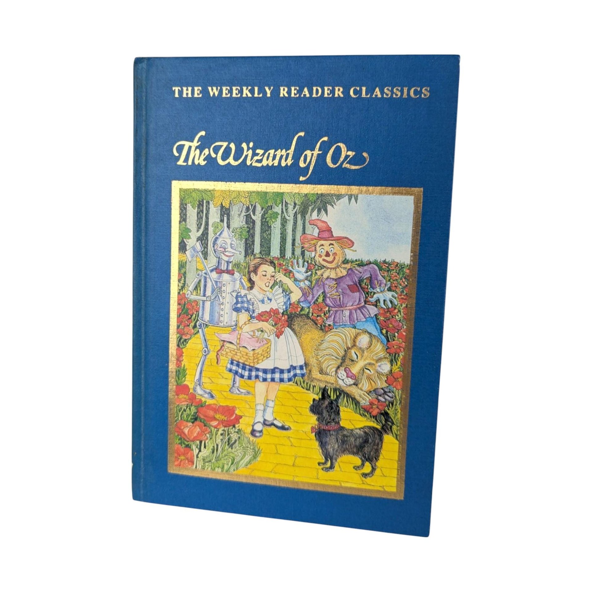 1983 Weekly Reader Classics Alice in Wonderland & Wizard of Oz Hardcover Books, Vintage Children's Literature, Illustrated Books