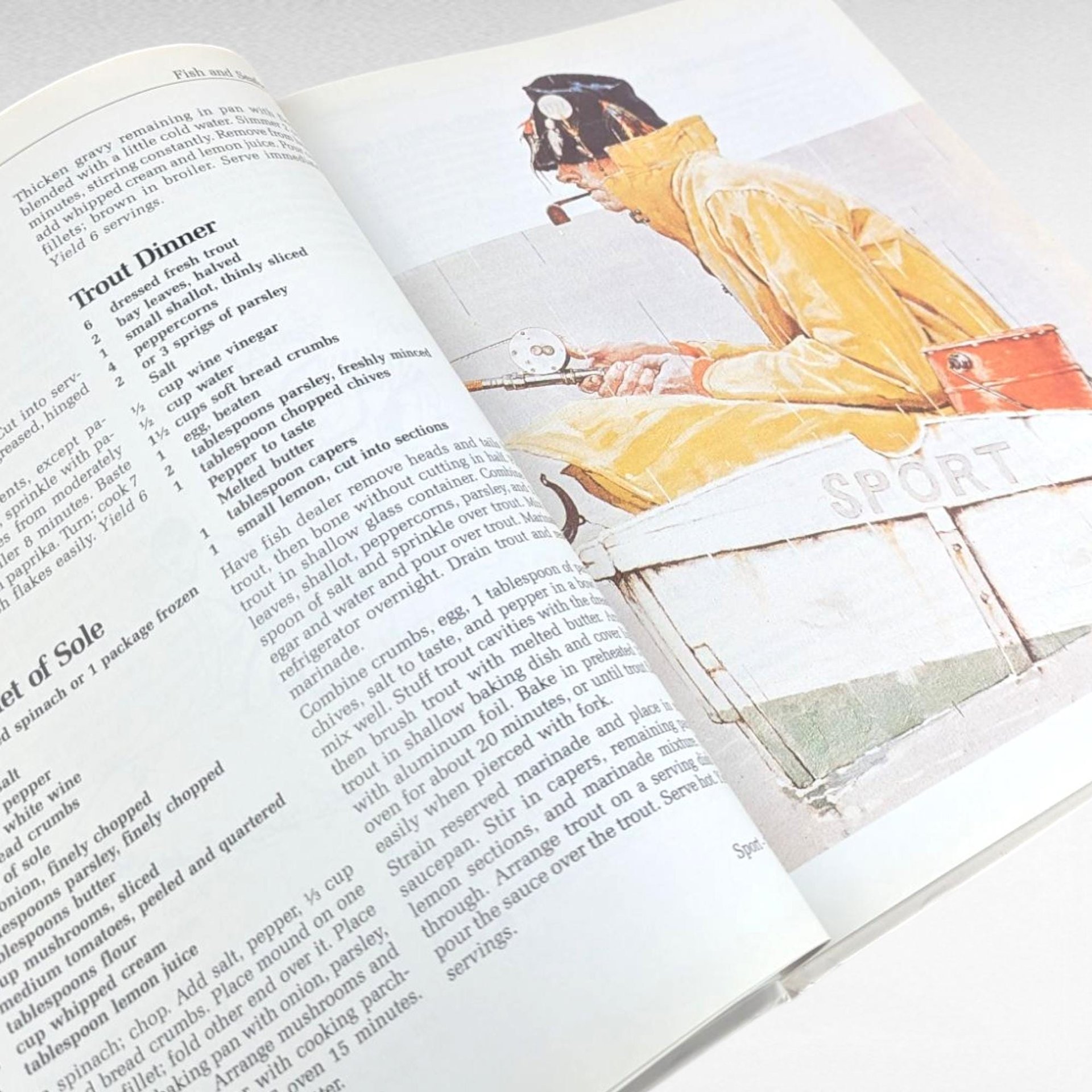 Vintage 2003 The Norman Rockwell Illustrated Cookbook, Hardcover Art Book, Classic American Recipes, Holiday Cooking, Thanksgiving Host Gift