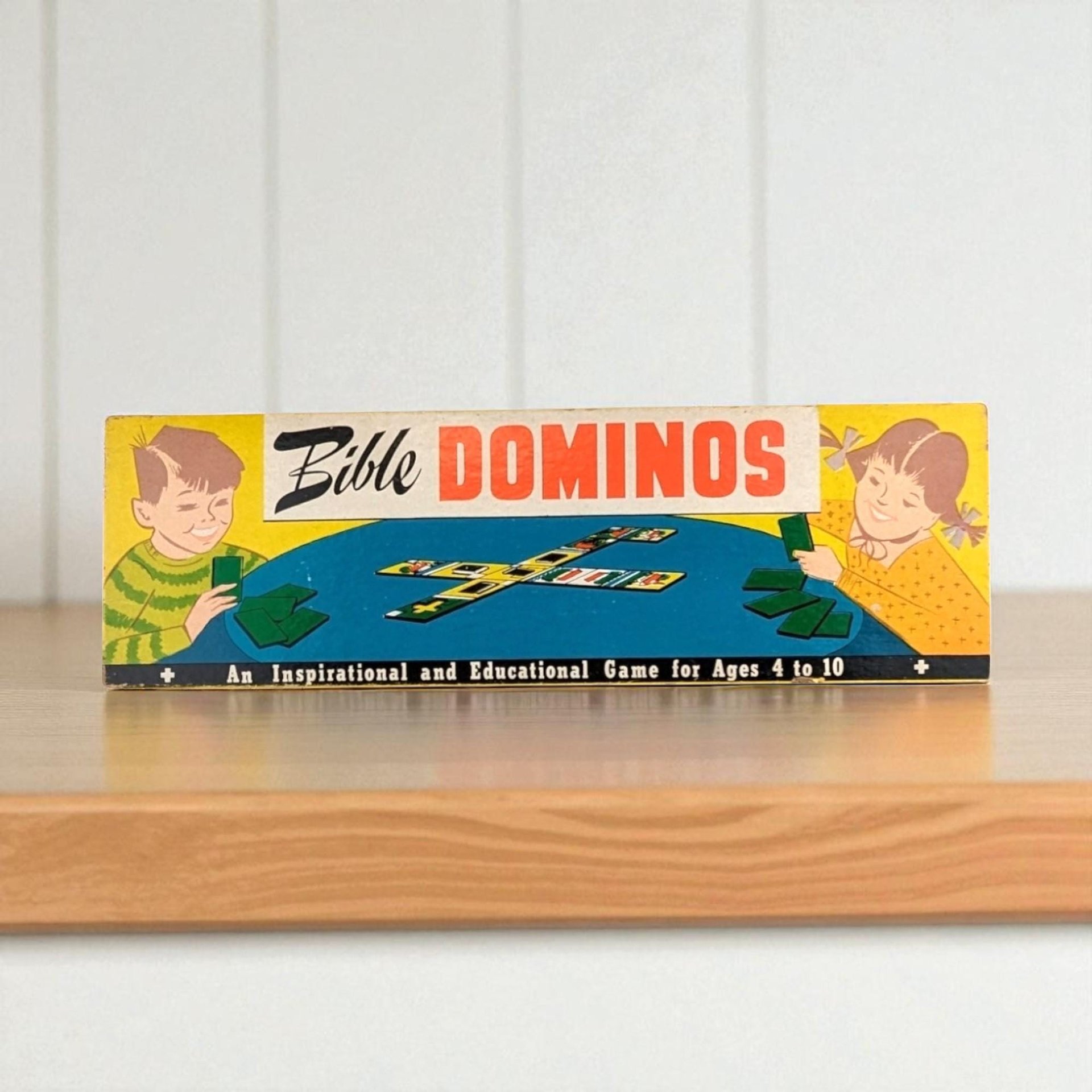 Vintage Bible Dominos Game, Religious Game, Children's Game, Sunday School Game, Educational Game, Christian Gift, Warner Press Game