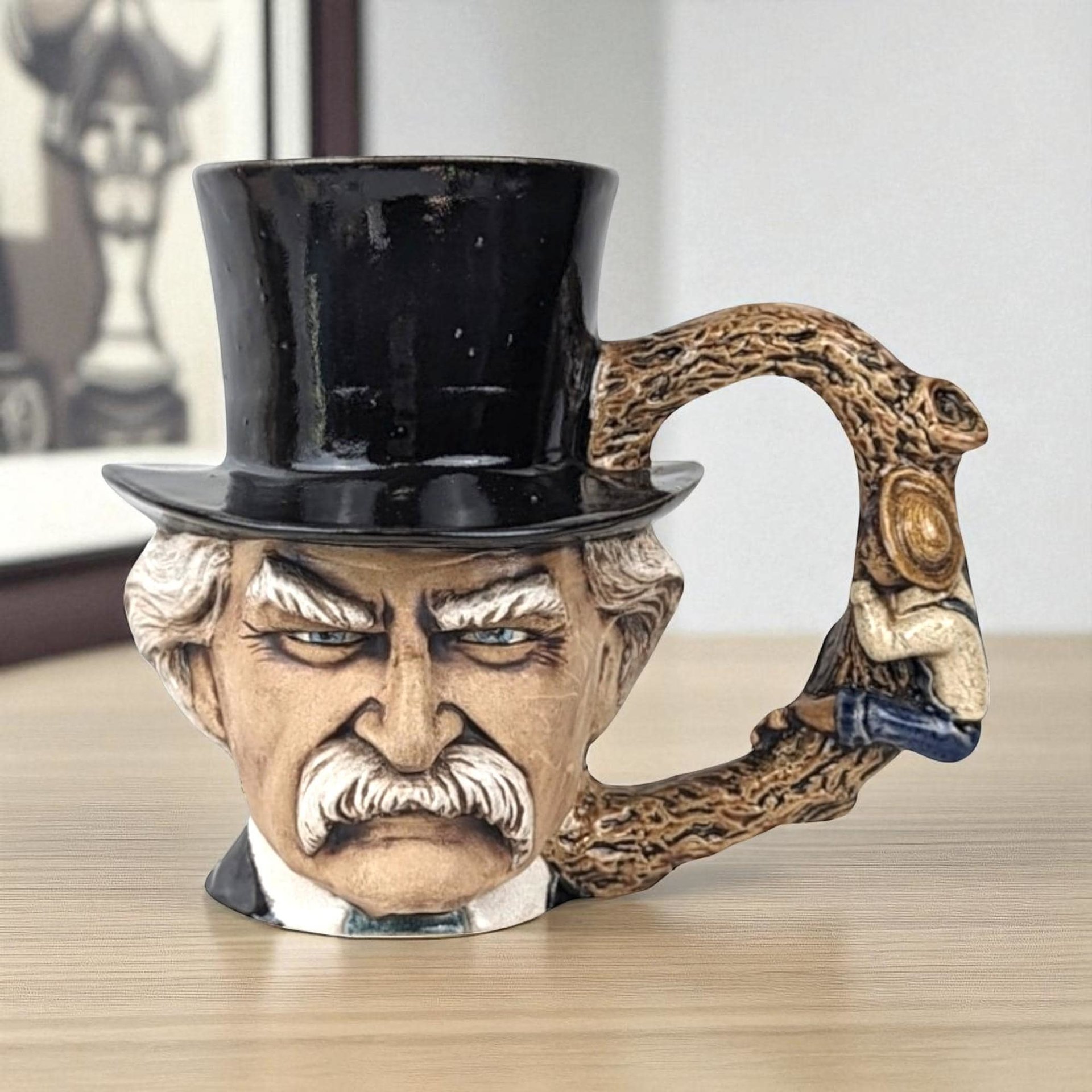 Vintage 1976 Mark Twain Tom Sawyer Character Mug | Collectible Literary Mug | Unique Gift for Book Lovers