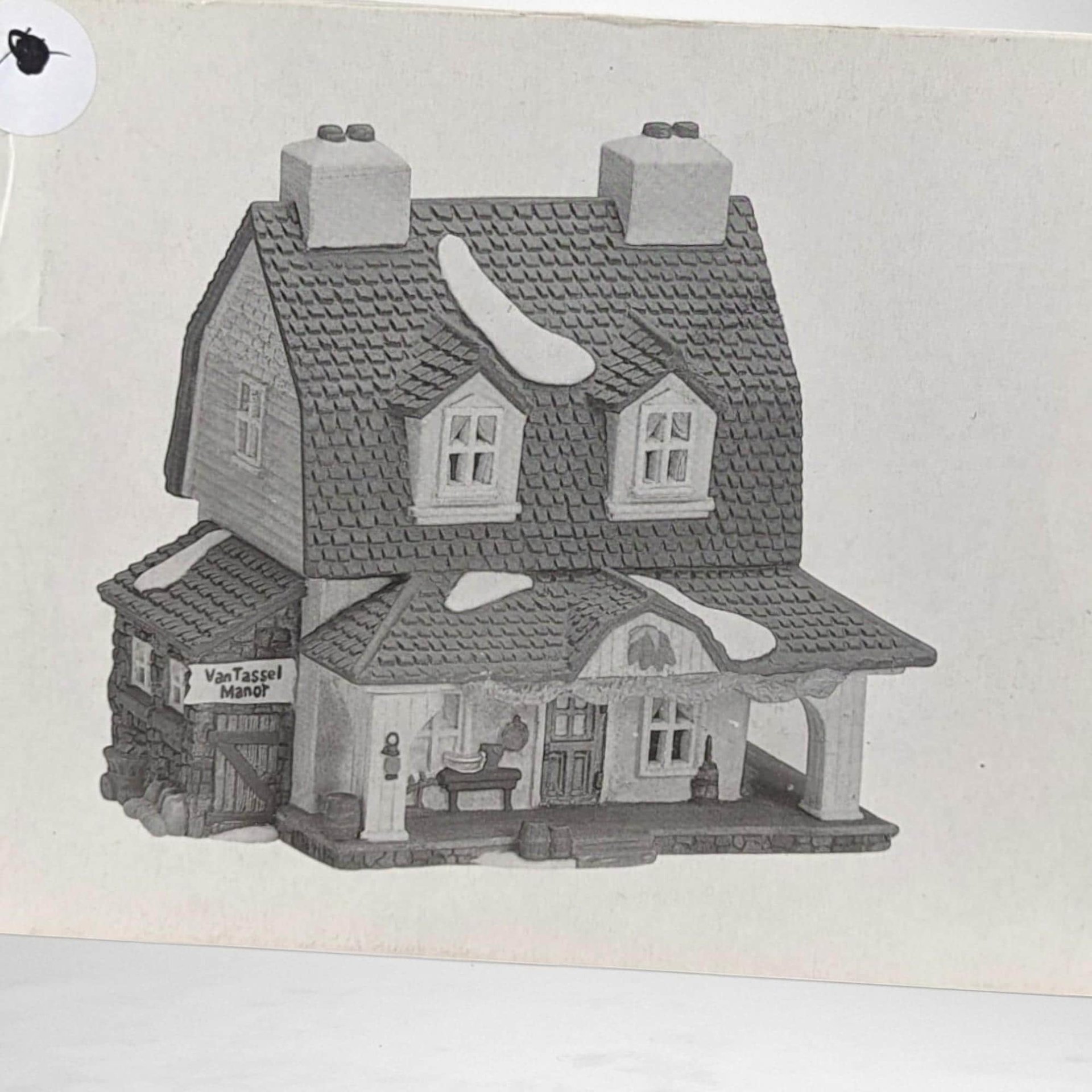 Vintage Dept 56 Van Tassel Manor - Sleepy Hollow - New England Village #5954-4 - Lighted Porcelain House