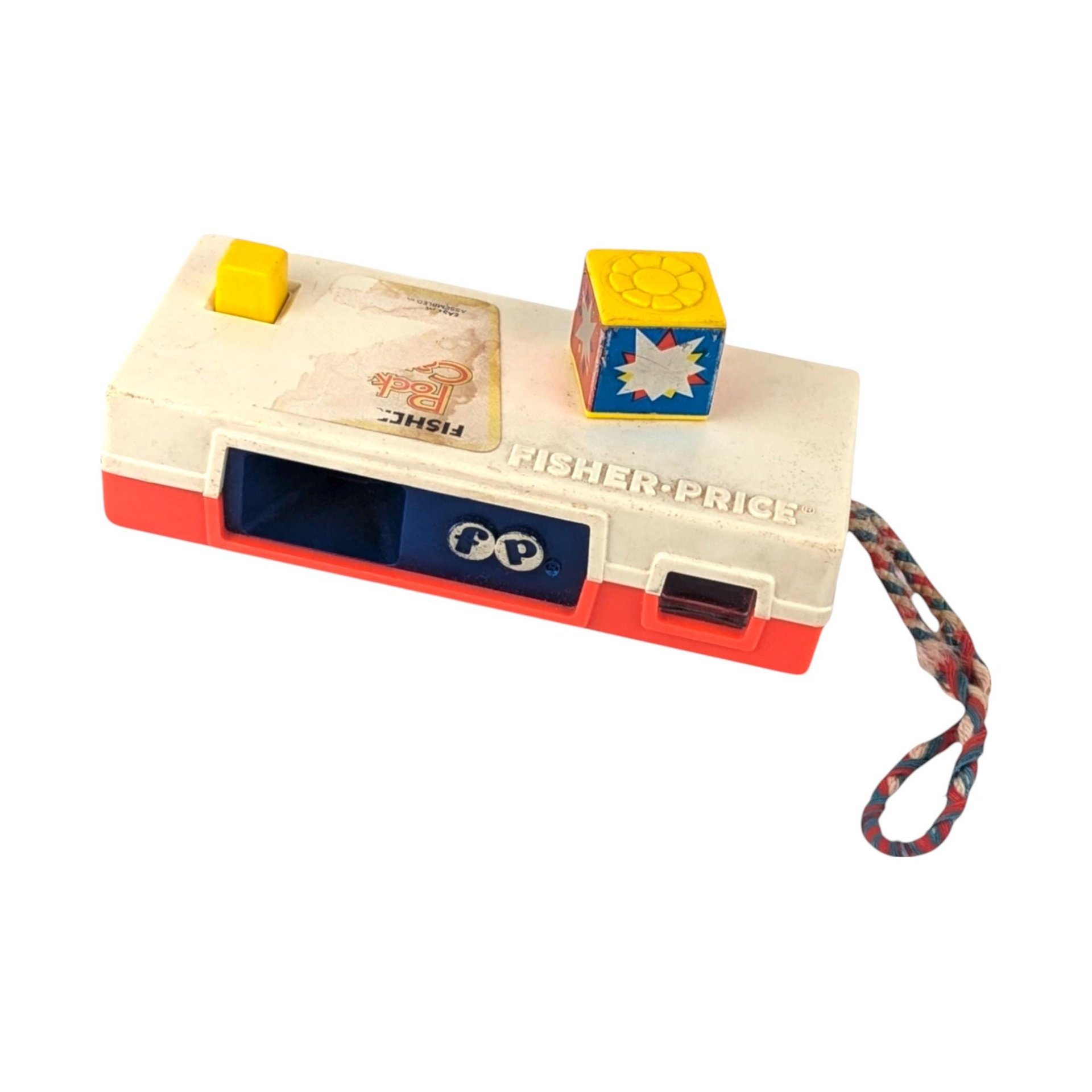 Vintage Fisher Price Camera & Hickory Dickory Dock Clock Radio Toy, 1970s Toys, Retro Toys, Nostalgic Toys, Educational Toys, Gift for Kids