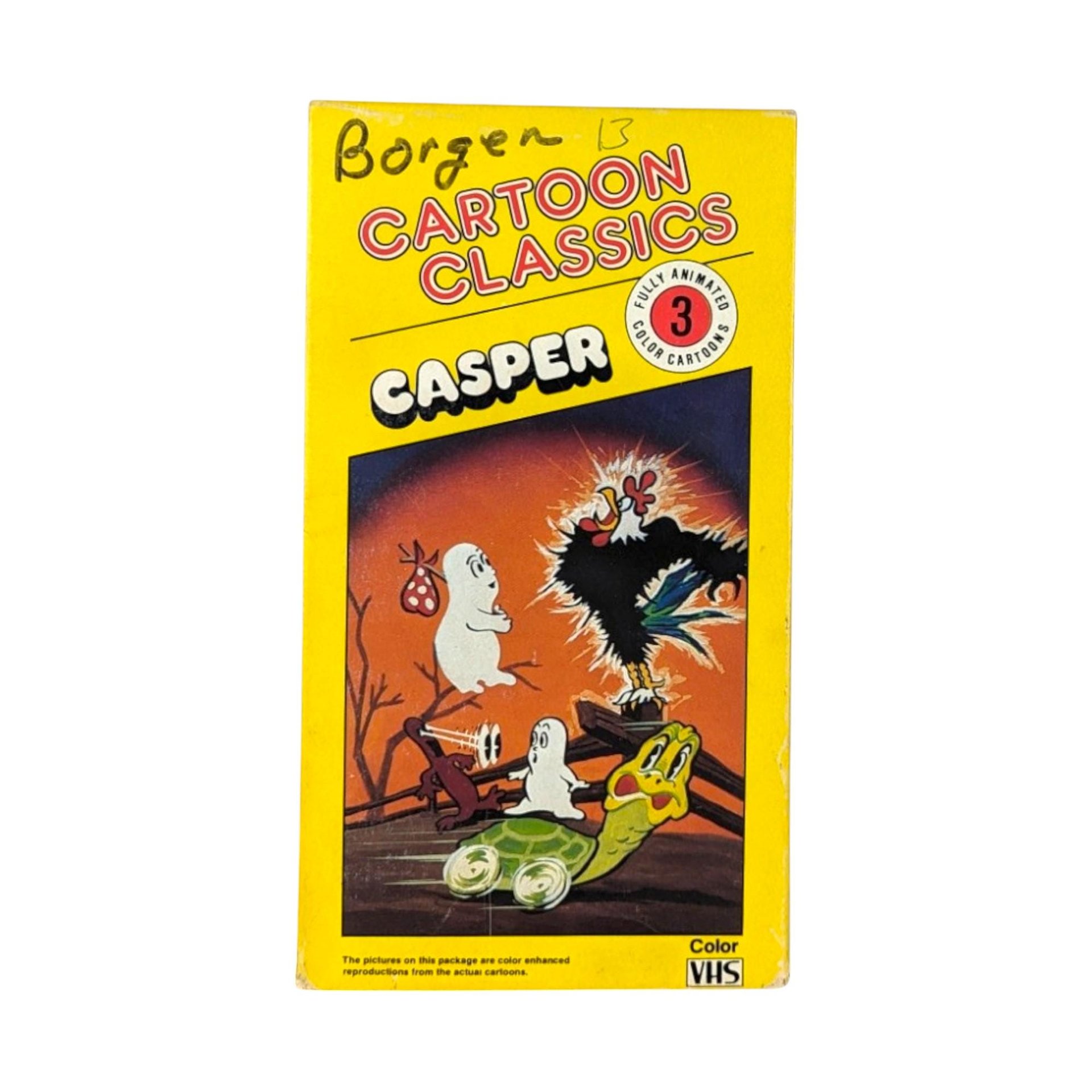 Vintage Cartoon VHS Lot, Casper, Porky Pig, Woody Woodpecker, 90s Nostalgia, Classic Cartoons, Animation, Collectible VHS