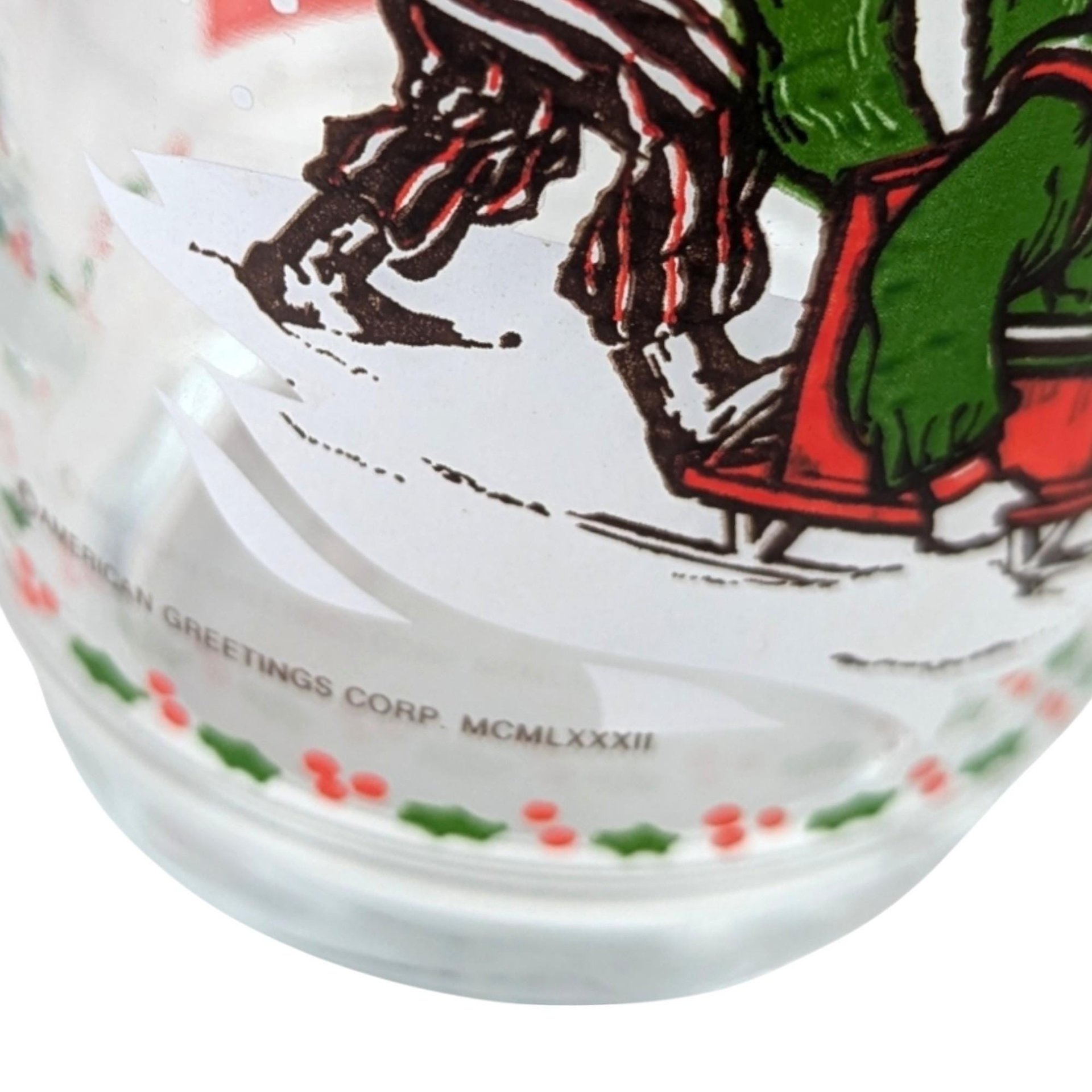 Vintage 1982 Coca Cola Holly Hobbie Christmas Glasses - Set of 3