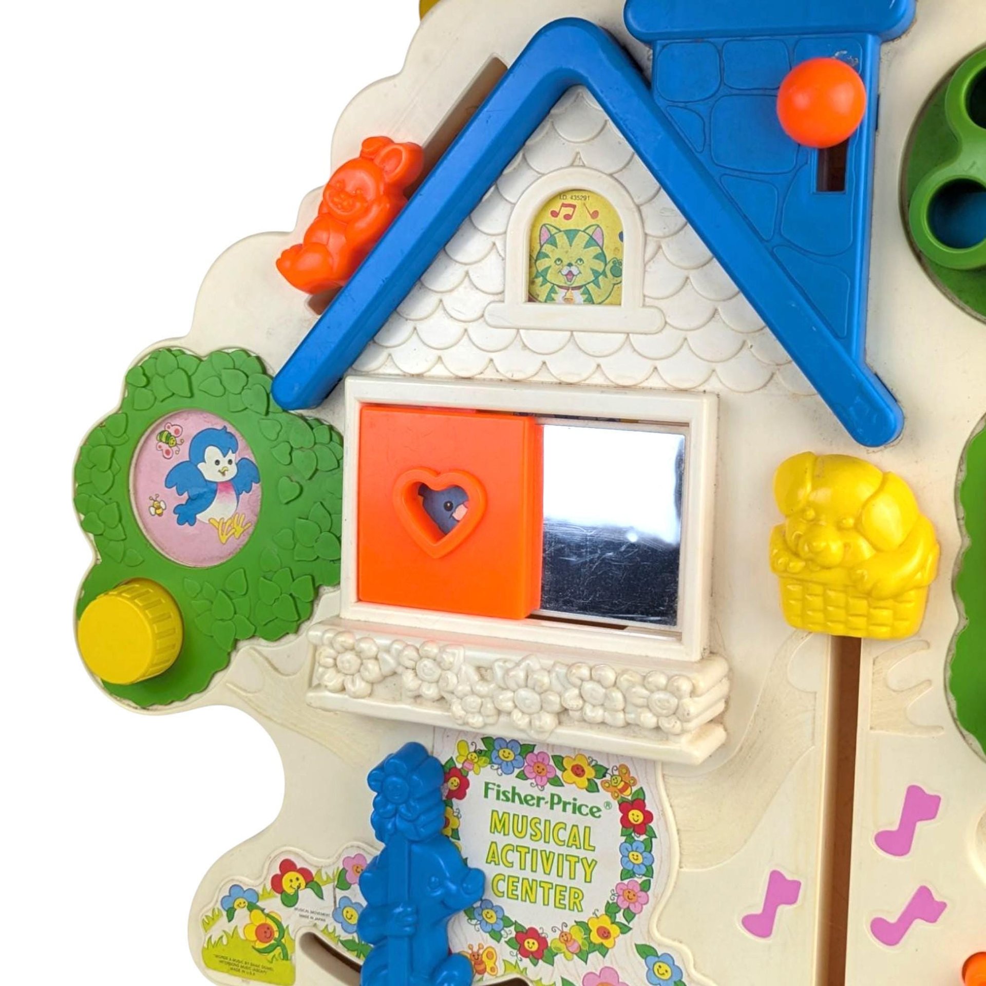 Vintage Fisher-Price Musical Activity Center Crib Toy - 1970s Nursery Decor