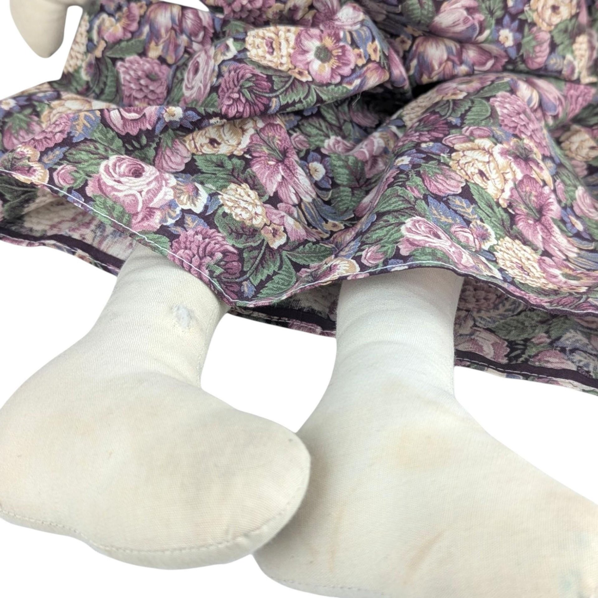 1970s Barbara Lorin Folk Art Doll Pair