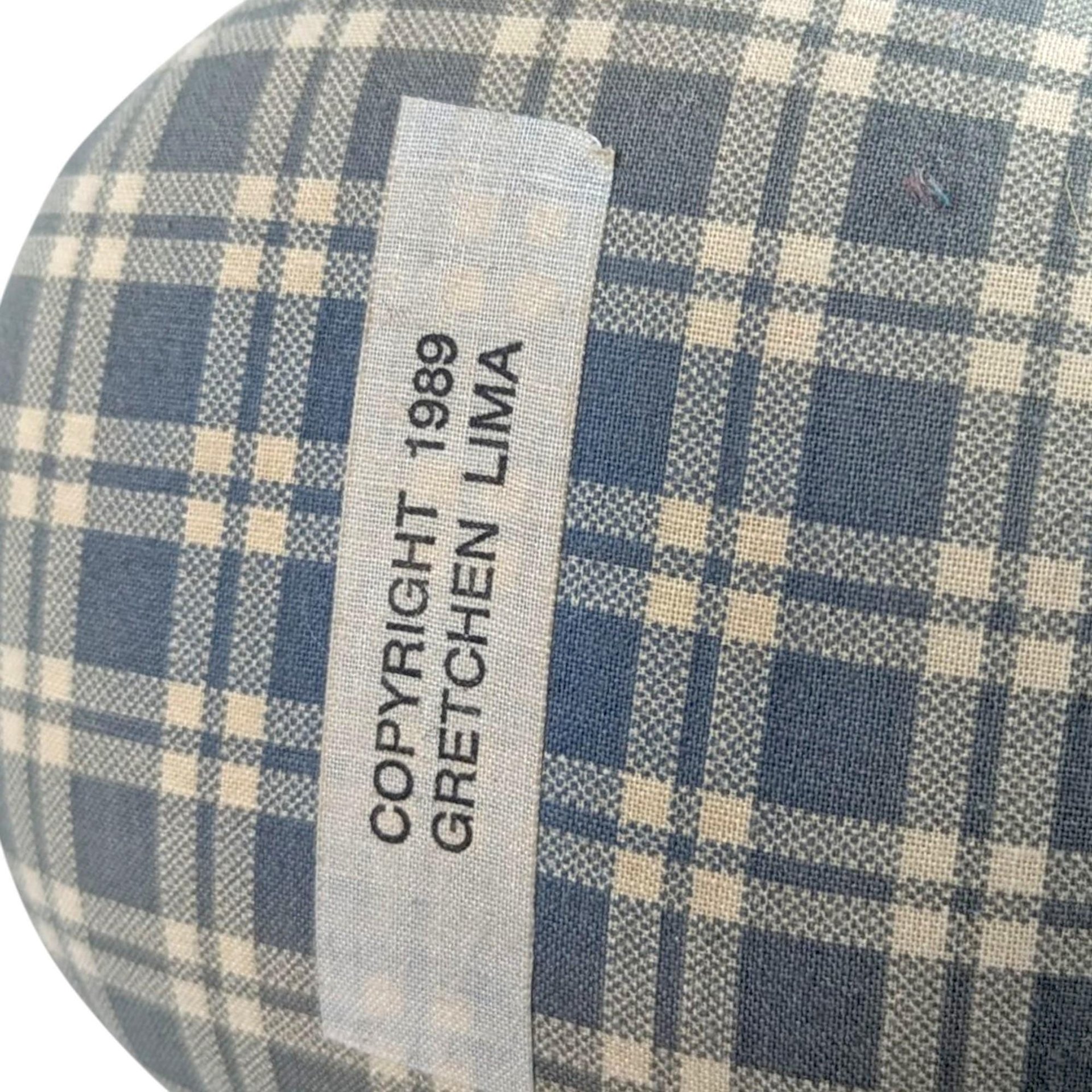 Gretchen Lima Folk Art Doll: Signed Vintage Textile Doll, 1989