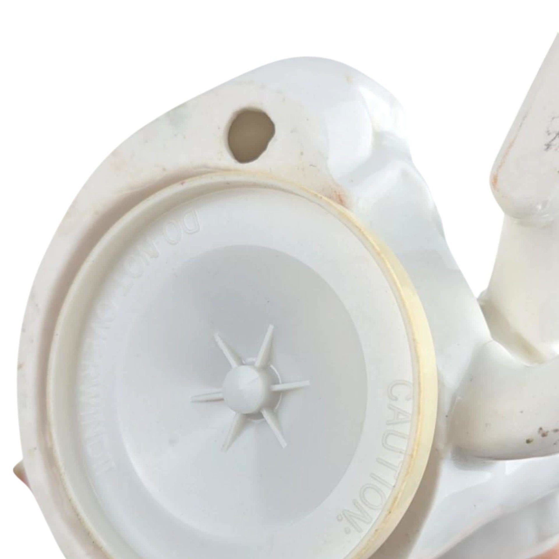 Vintage Pierrot Clown Music Box: White Ceramic Rotating Musical Statue