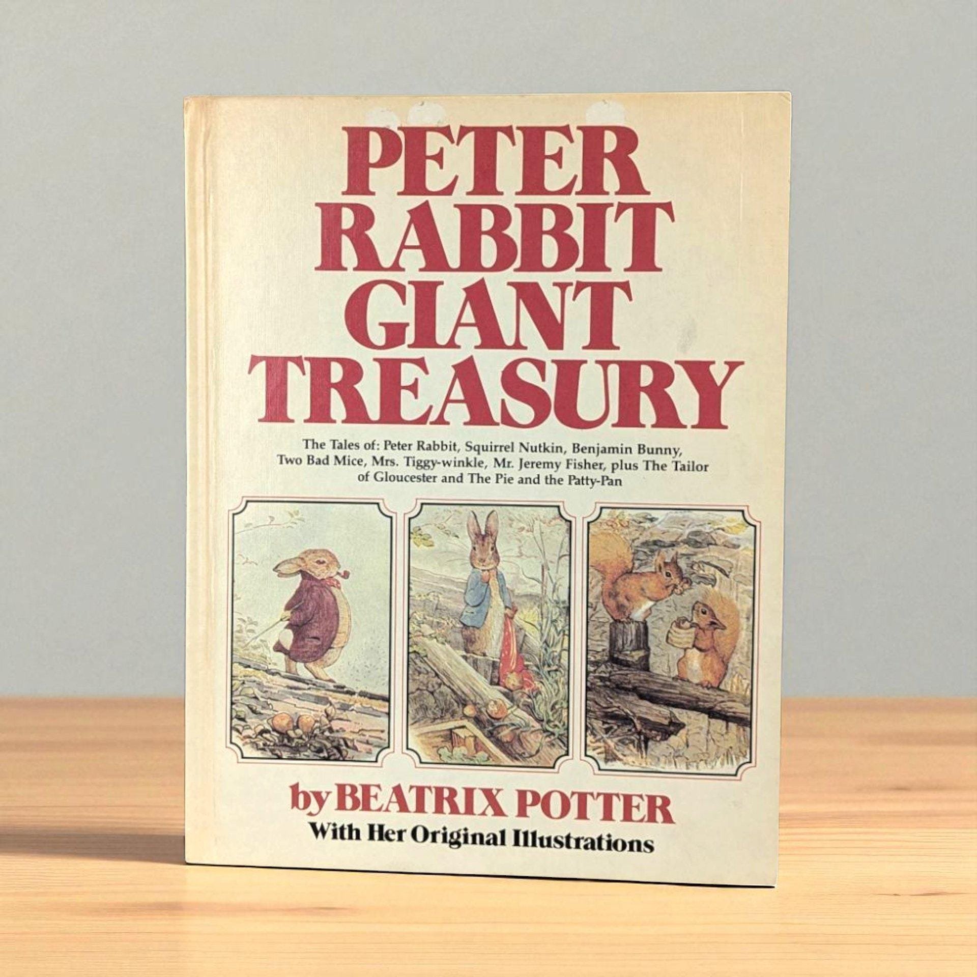 Vintage 1980 Peter Rabbit Giant Treasury: Beatrix Potter Children's Book