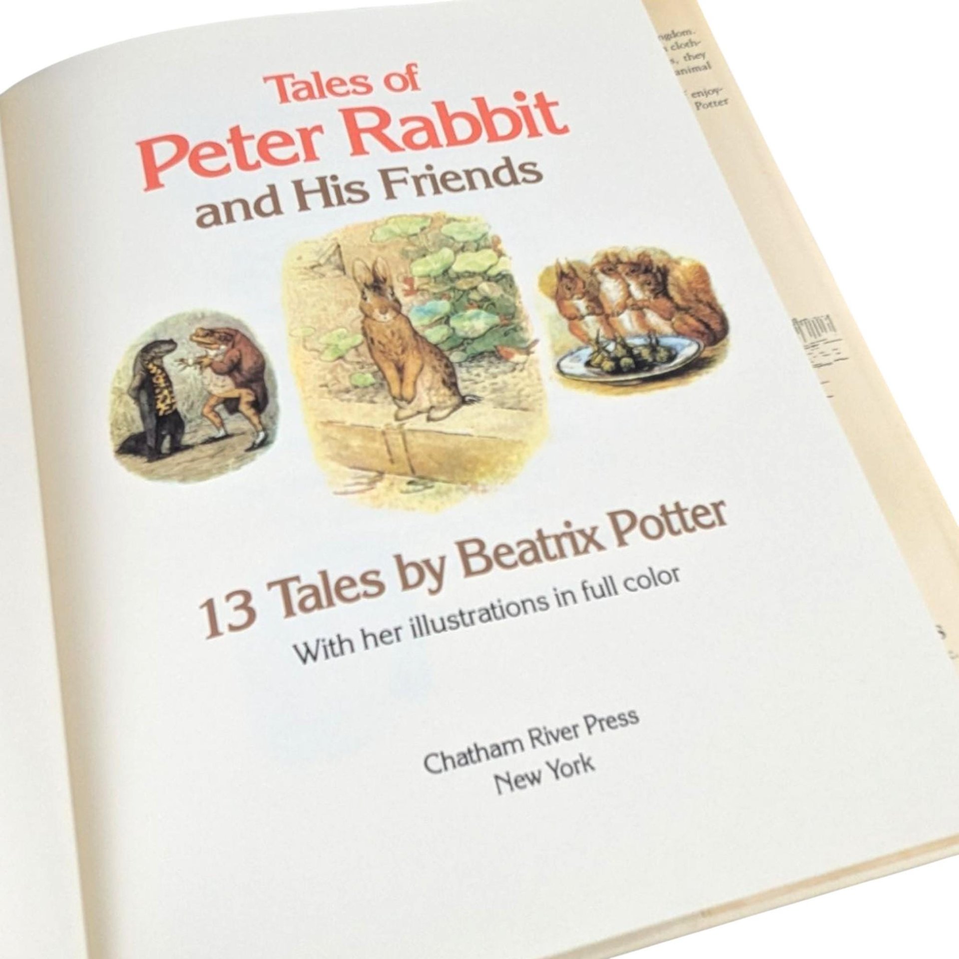 1984 Tales of Peter Rabbit and His Friends, Beatrix Potter Hardcover, Children's Literature, Classic Storybook, Gift for Kids