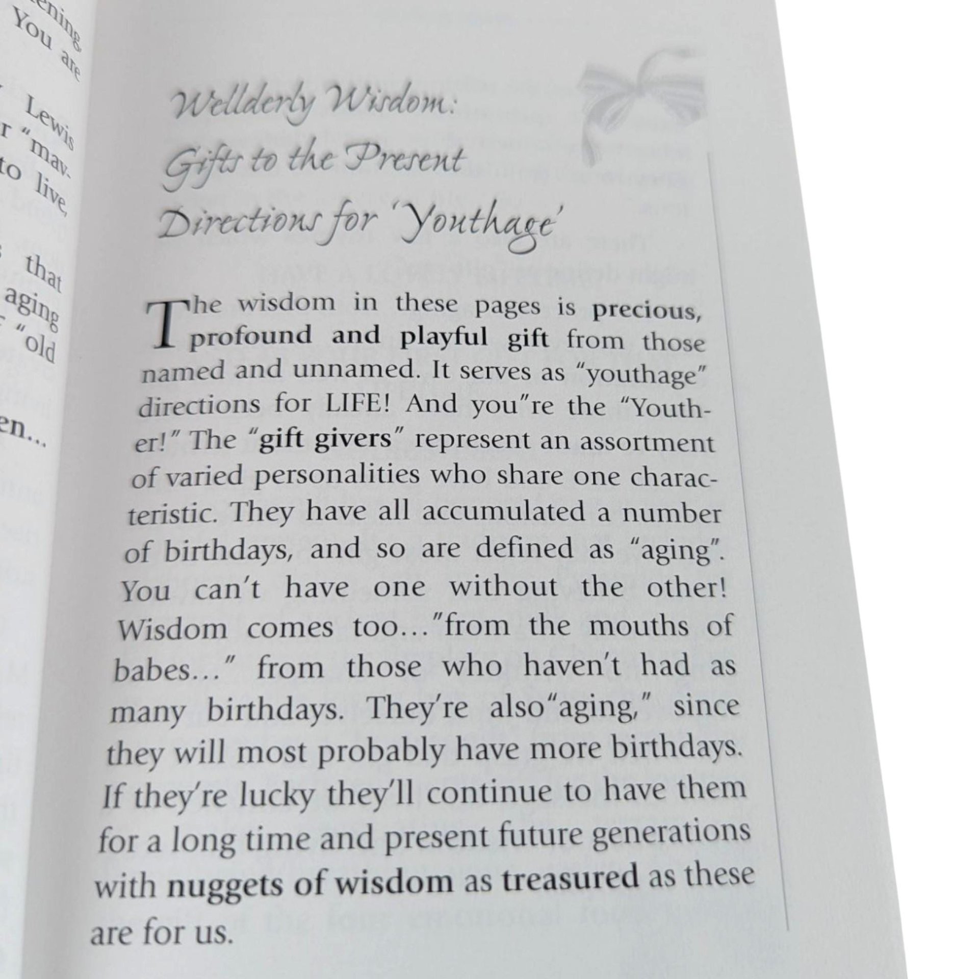 2002 Signed Wellderly Wisdom Book, Maryann Glasgow Softcover, Gift to the Present, Signed Author Copy, Inspirational Reading