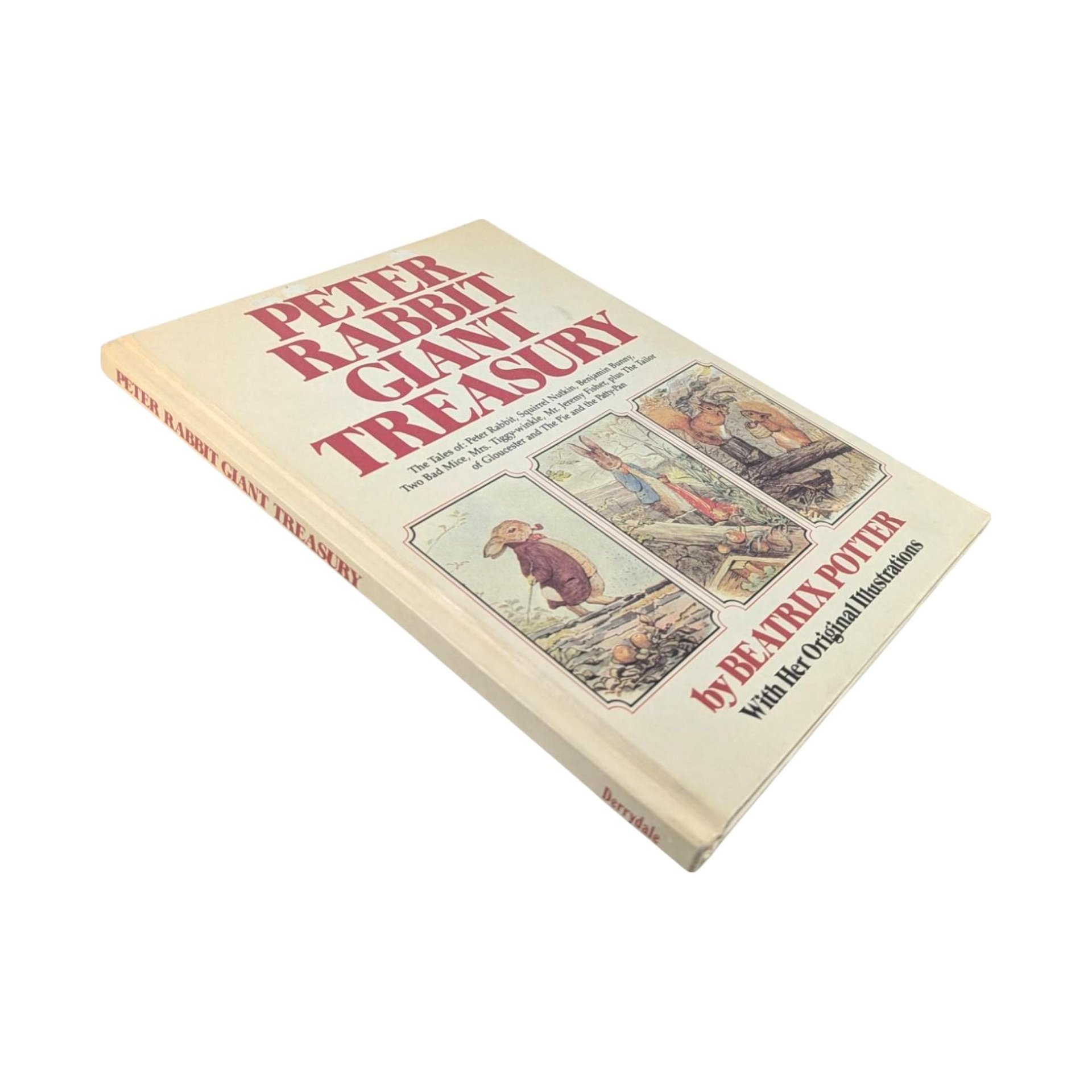 1980 Peter Rabbit Giant Treasury by Beatrix Potter, Vintage Children's Book with Original Illustrations, Hardcover, Gift for Nursery Decor