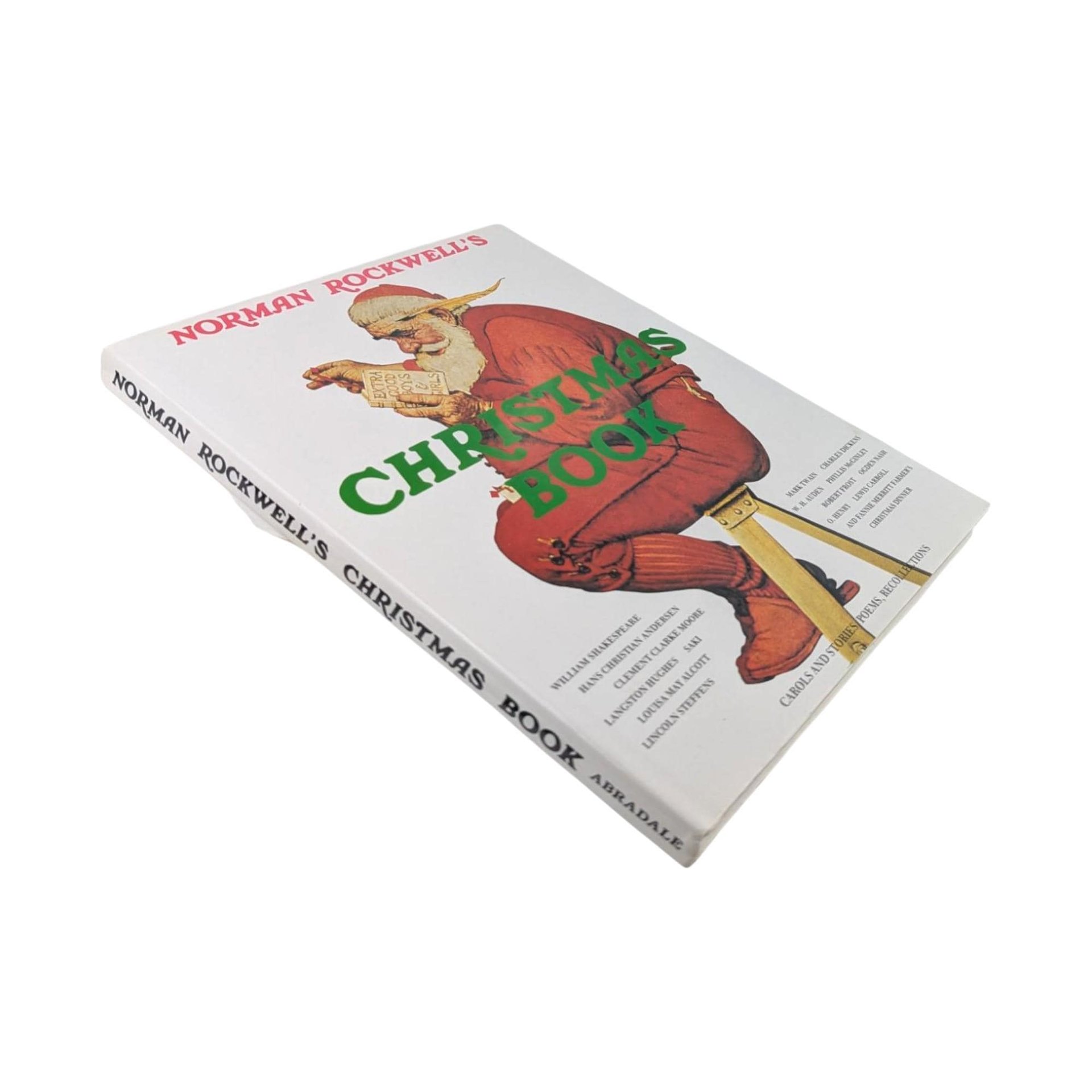 1993 Norman Rockwell's Christmas Book, Hardcover, Vintage Holiday Book, Gift for Art Lovers