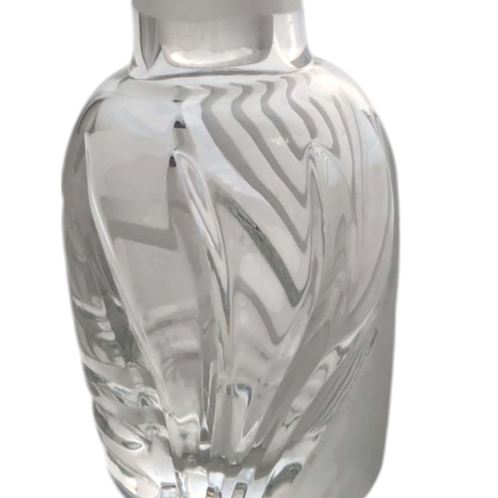 Vintage Lenox Windswept Clear Glass Perfume Bottle with Stopper, 5.25" Height, Elegant Vanity Decor, Gift for Her