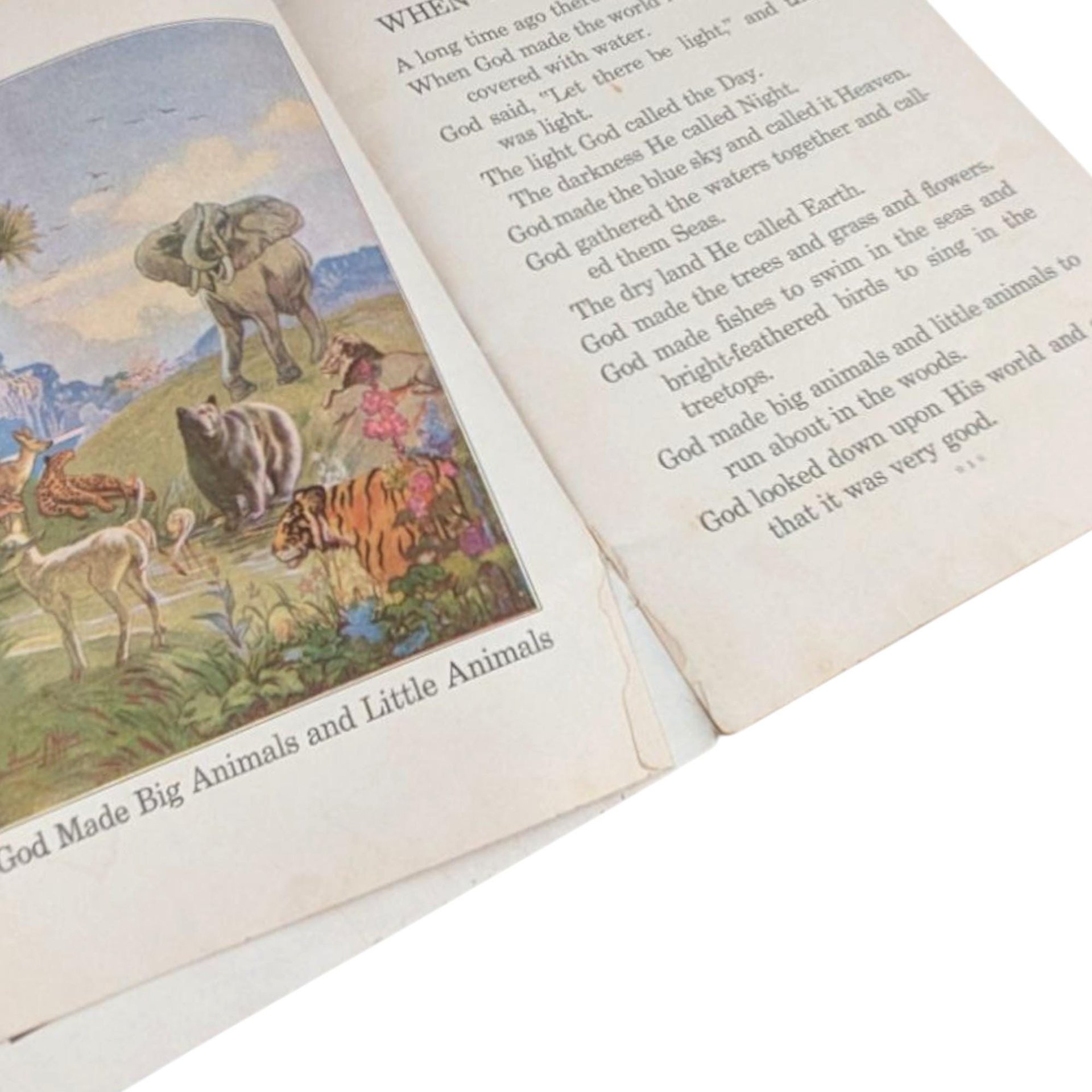 1941 Bible Primer by Marian Madison, Whitman Softcover Book, Dorothy Handsaker Art, Vintage Christian Kids Book, Sunday School Storybook