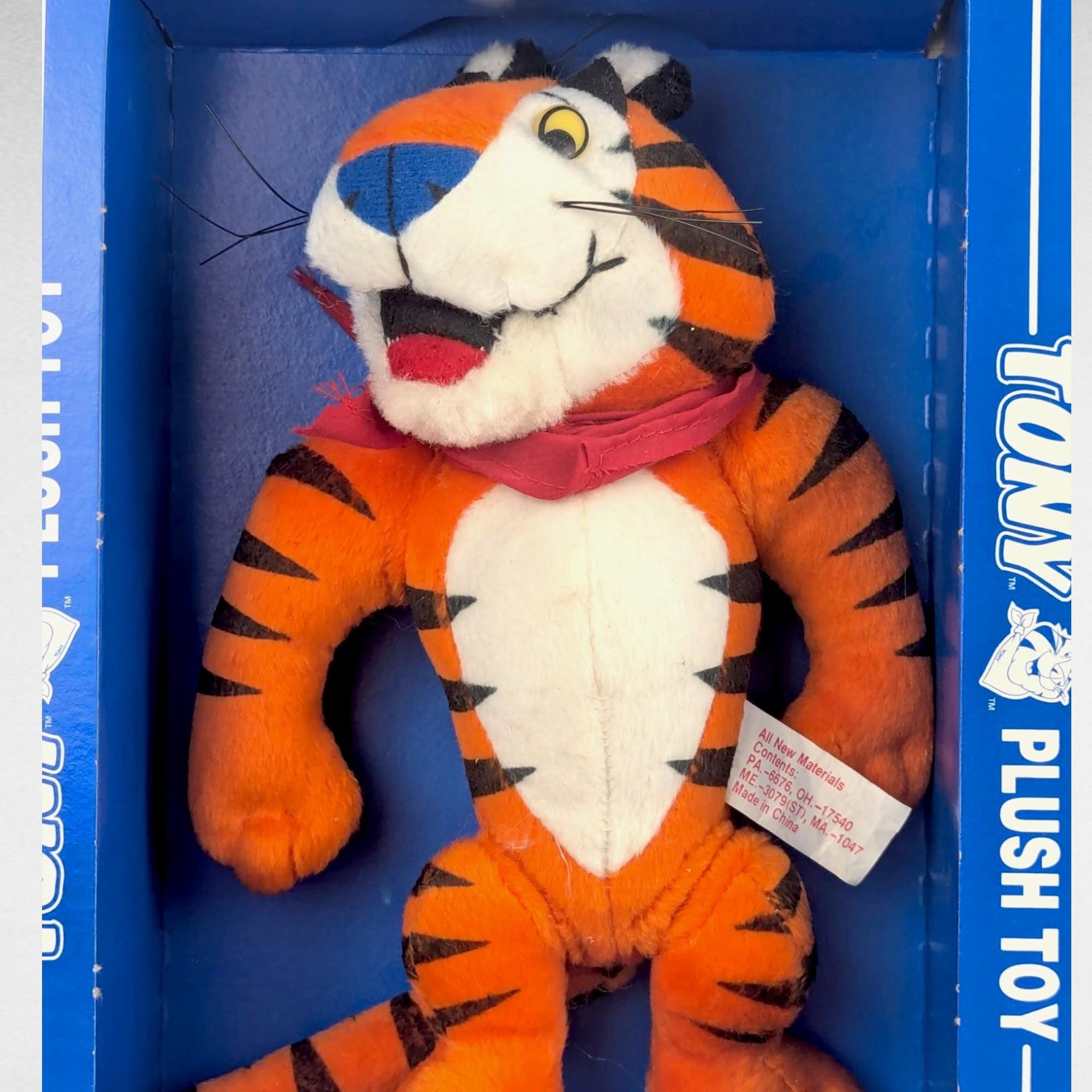 1997 Tony the Tiger Plush Toy, Frosted Flakes Mascot, Vintage Kellogg's Plush, Collectible Toy, Advertising Character