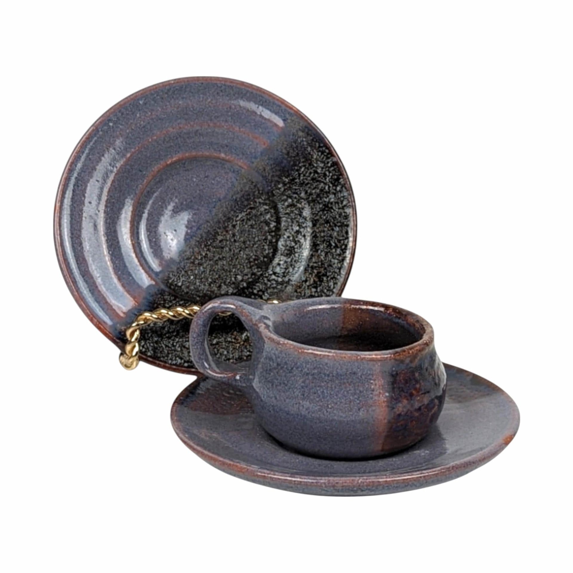 Vintage Handmade Pottery Collection, Cookie Monster Mug, Signed Mugs, Studio Bowl, Cup and Saucer Set, Gift for Collector