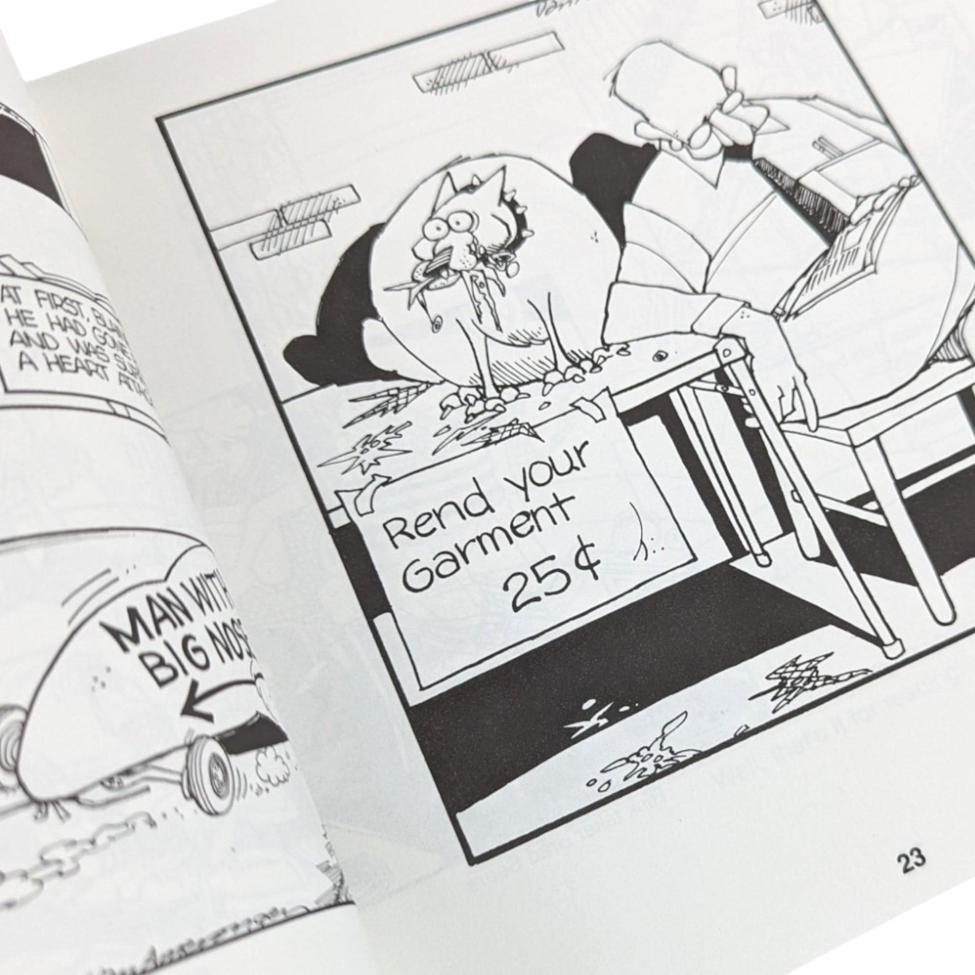 Signed Ballard Street Book 1998, Jerry Van Amerongen Cartoon Book, Humorous Gift, Vintage Comic Book