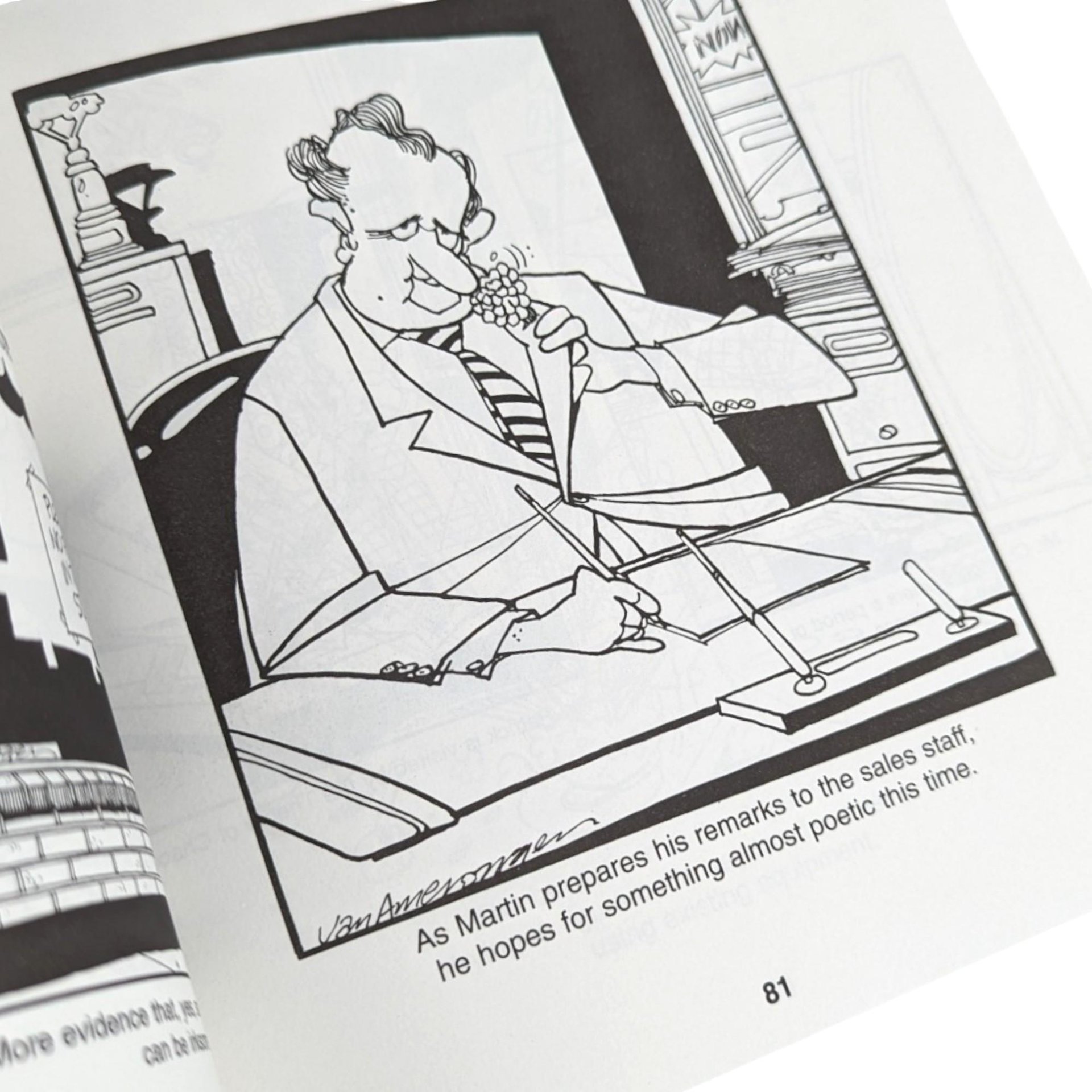 Signed Ballard Street Book 1998, Jerry Van Amerongen Cartoon Book, Humorous Gift, Vintage Comic Book