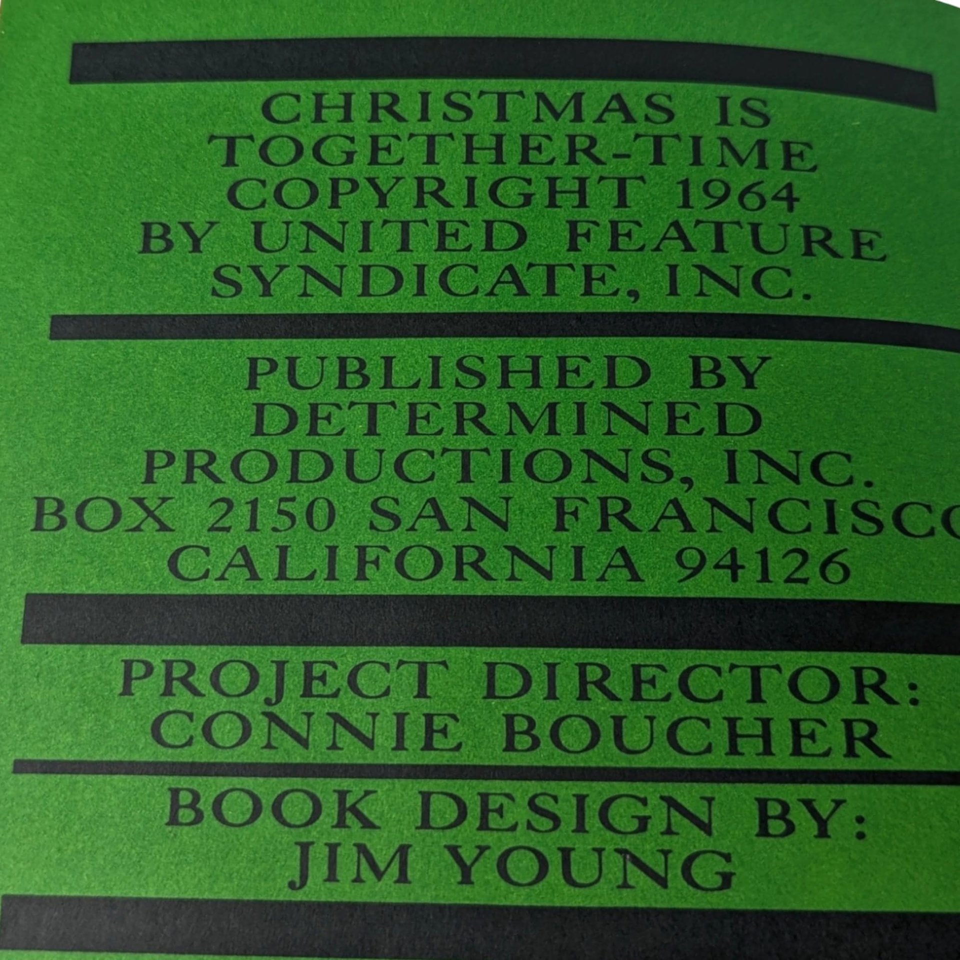 1964 Peanuts Christmas is Together Time Book, Vintage Charles Schulz Book, Collectible Peanuts Book, Holiday Gift, Nostalgic Christmas