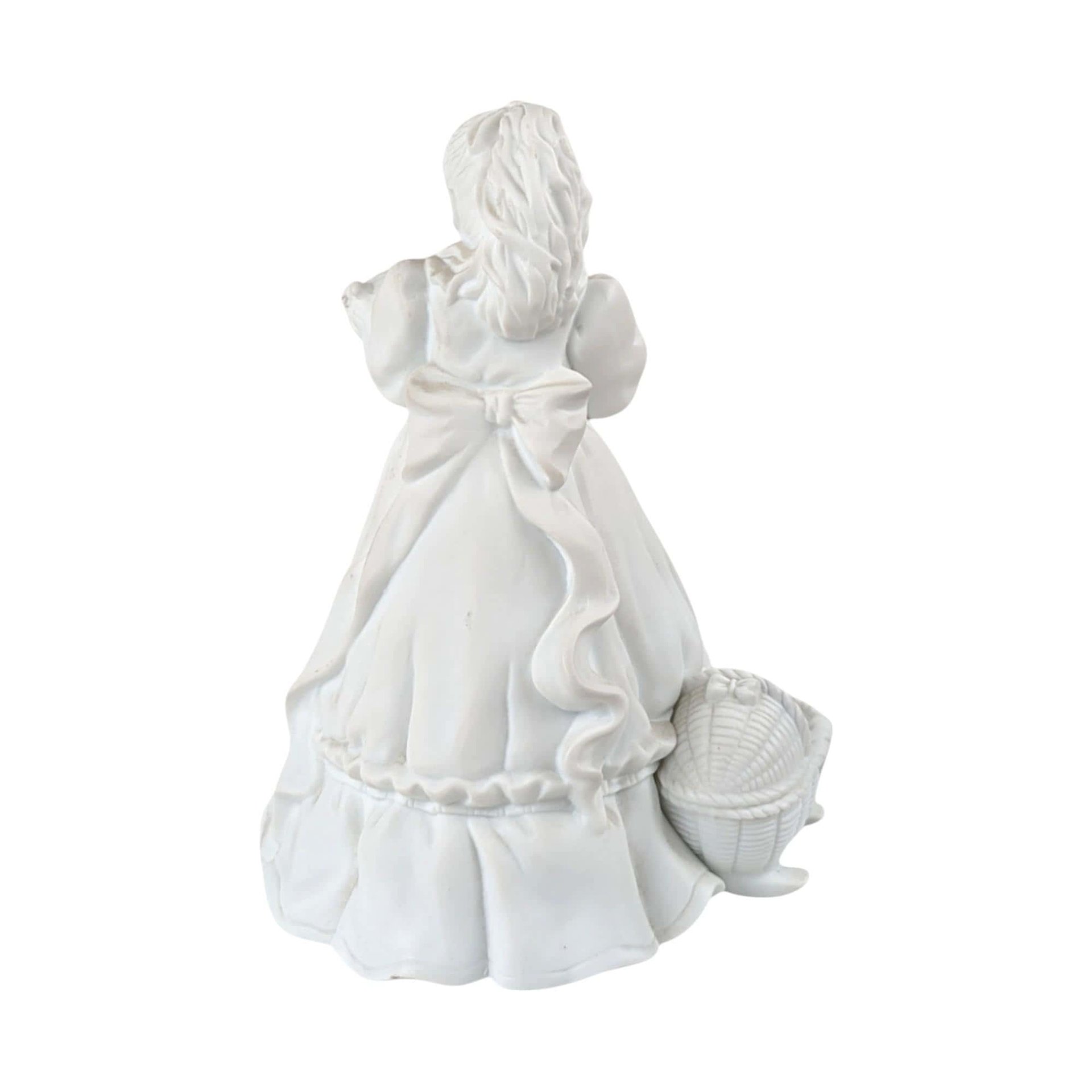 Vintage Dept 56 Christmas Presents Figurine Set, Boy with Train, Girl with Doll, Winter Silhouette, Holiday Decor, Christmas Gift