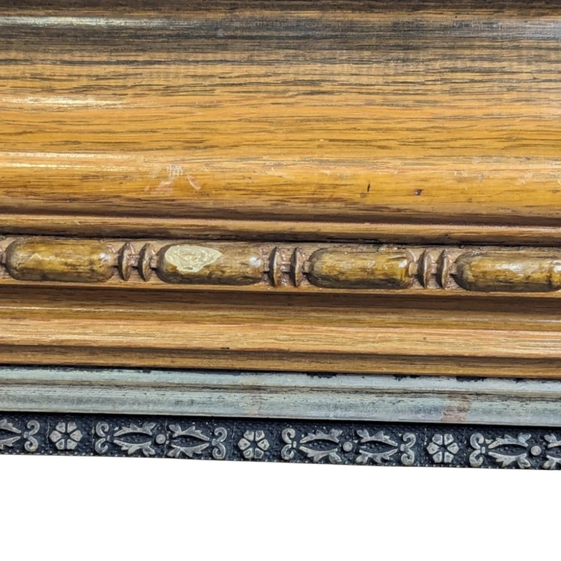 Antique Large Ornate Wood Picture Frame: Portrait