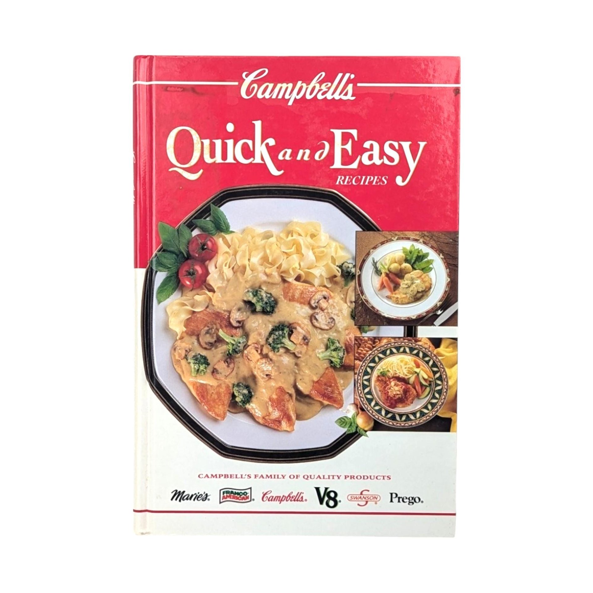 Vintage Campbell's Cookbook Pair - 1990s Simply Delicious & Quick and Easy Recipes - Classic Soup Dishes - Gift for Home Cook