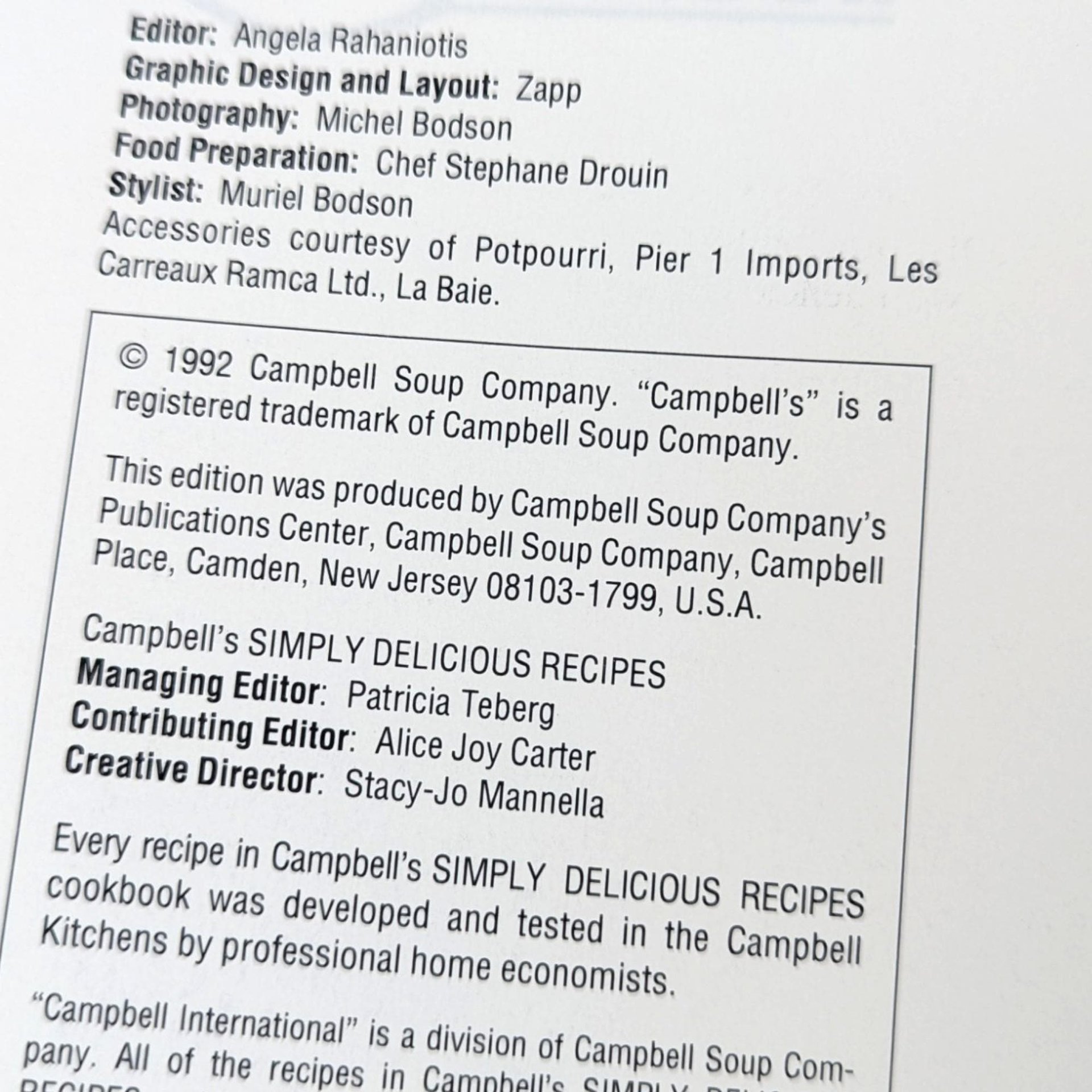 Vintage Campbell's Cookbook Pair - 1990s Simply Delicious & Quick and Easy Recipes - Classic Soup Dishes - Gift for Home Cook