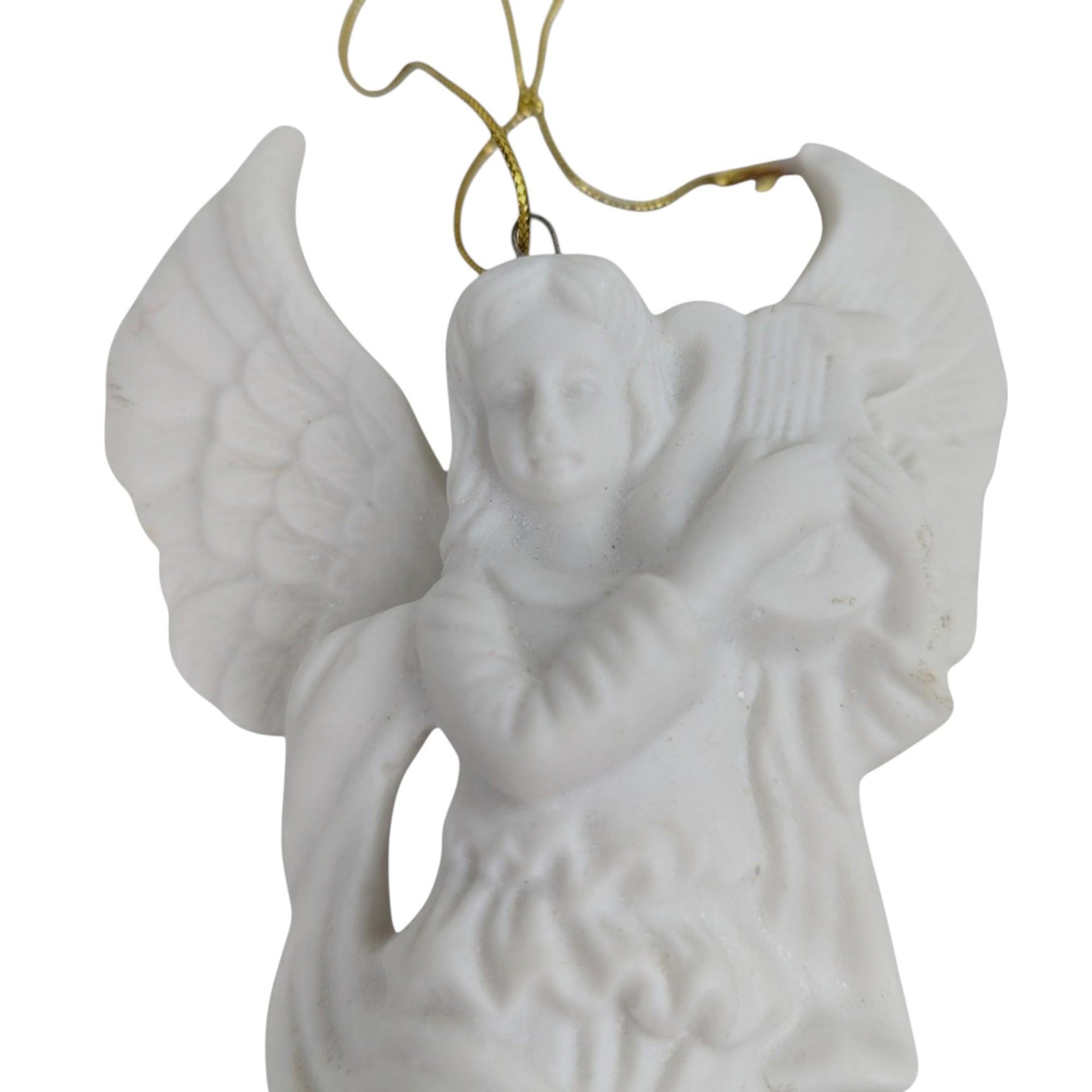 Vintage Angel Christmas Lot, Porcelain Cherub Figurine, Angel Ornament, Midwest Angels, Holiday Decor, Angel Collector Gift
